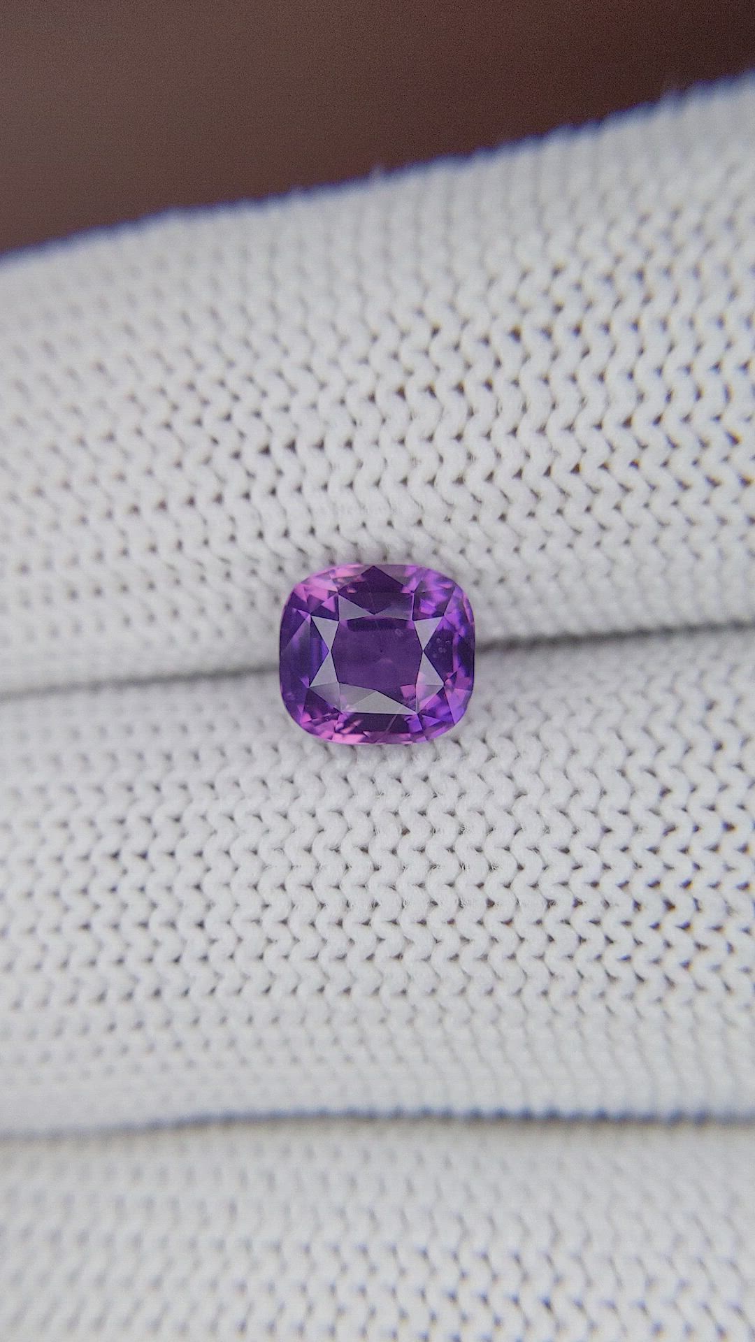 2.03 Ct. Pinkish Purple Sapphire from Madagascar Size Video
