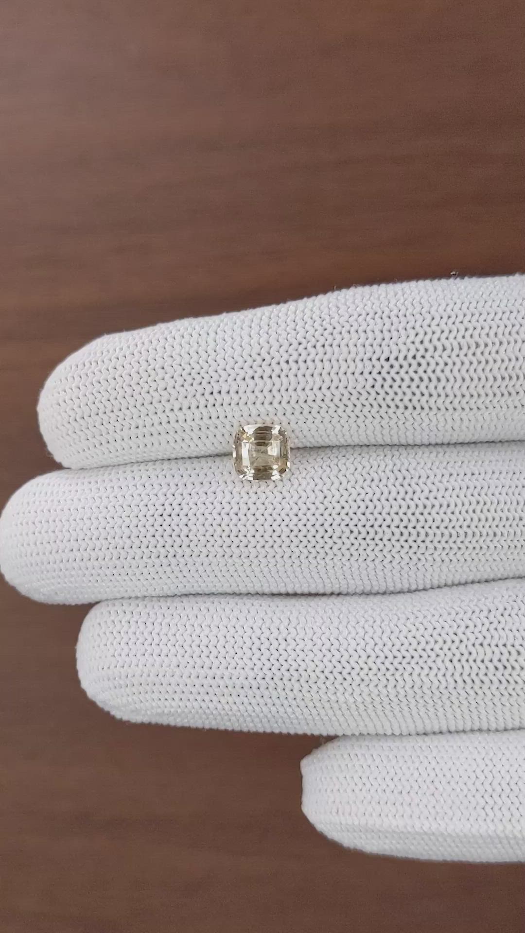 1.56 Ct. Peach Sapphire from Madagascar Size Video