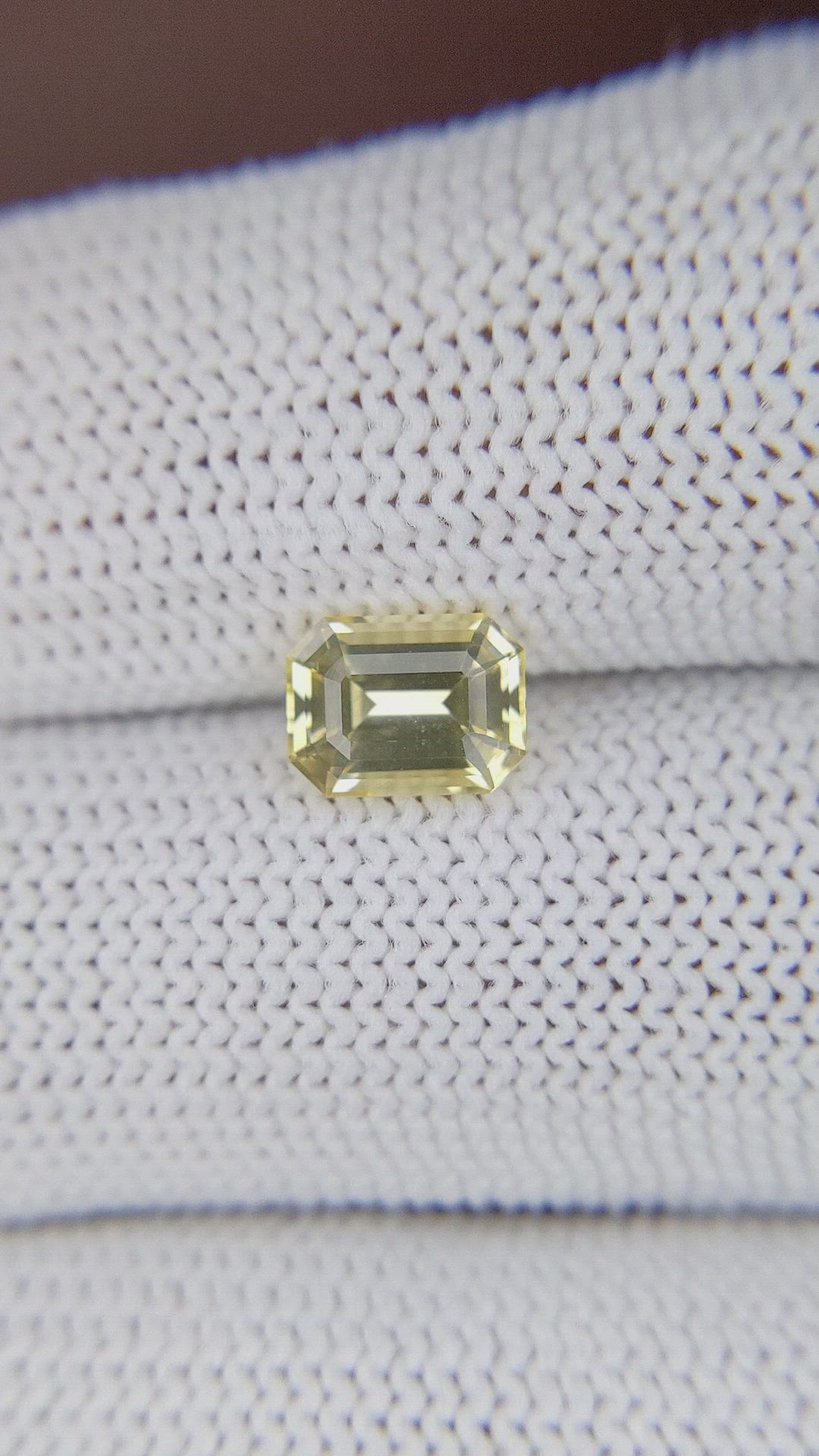 1.64 Ct. Yellow Sapphire from Ceylon (Sri Lanka) Size Video
