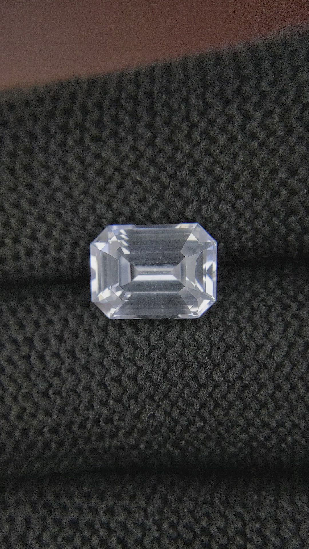 4.02 Ct. White Sapphire from Ceylon (Sri Lanka) Size Video