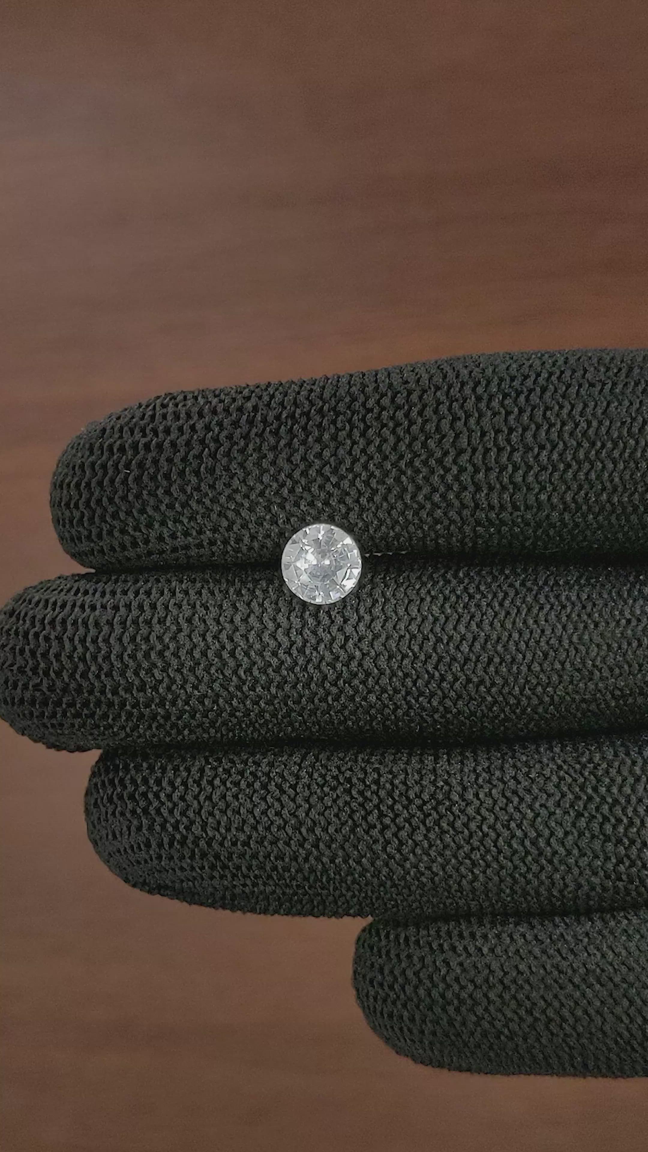 2.00 Ct. White Sapphire from Ceylon (Sri Lanka) Size Video