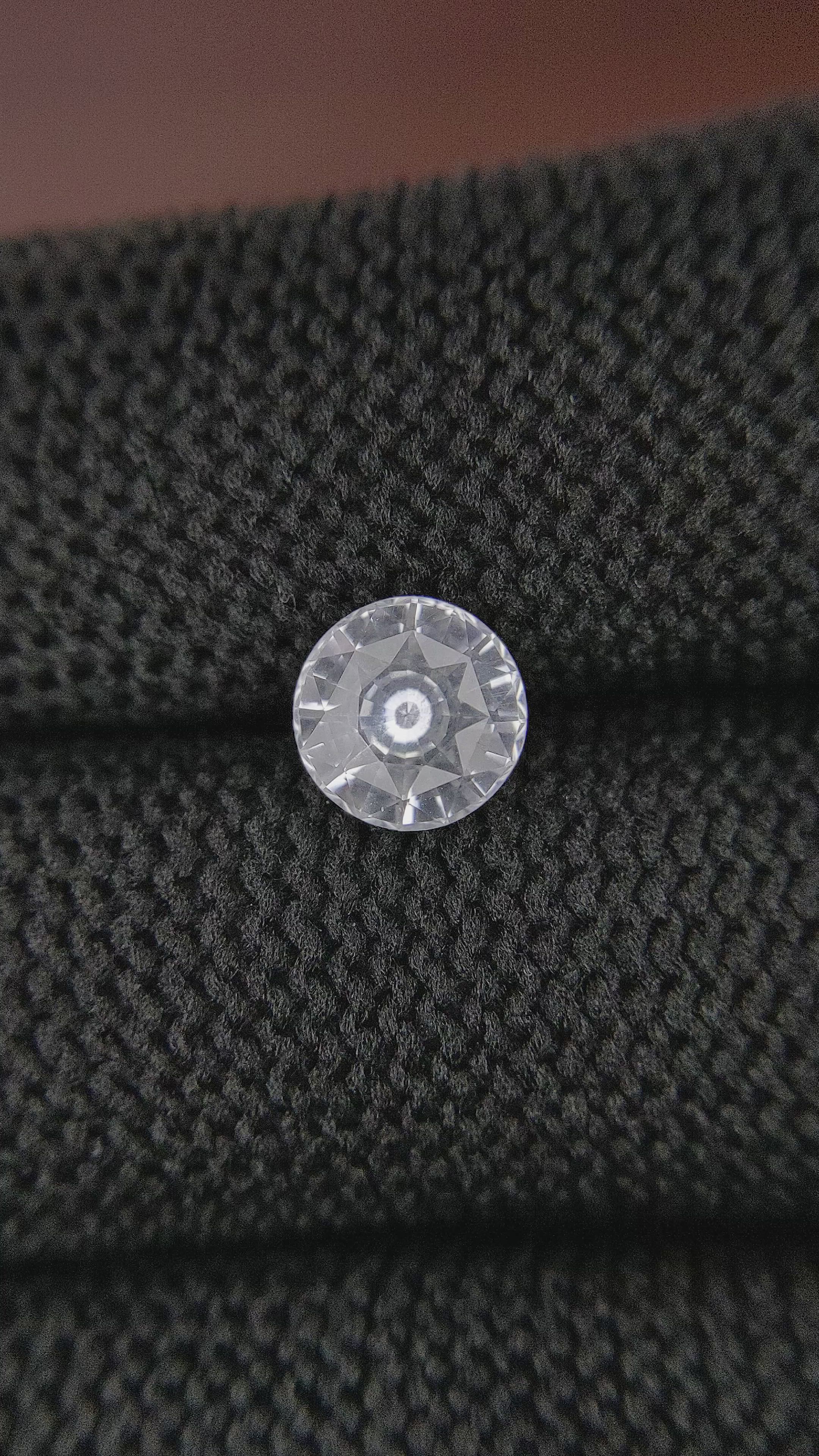 2.00 Ct. White Sapphire from Ceylon (Sri Lanka) Size Video