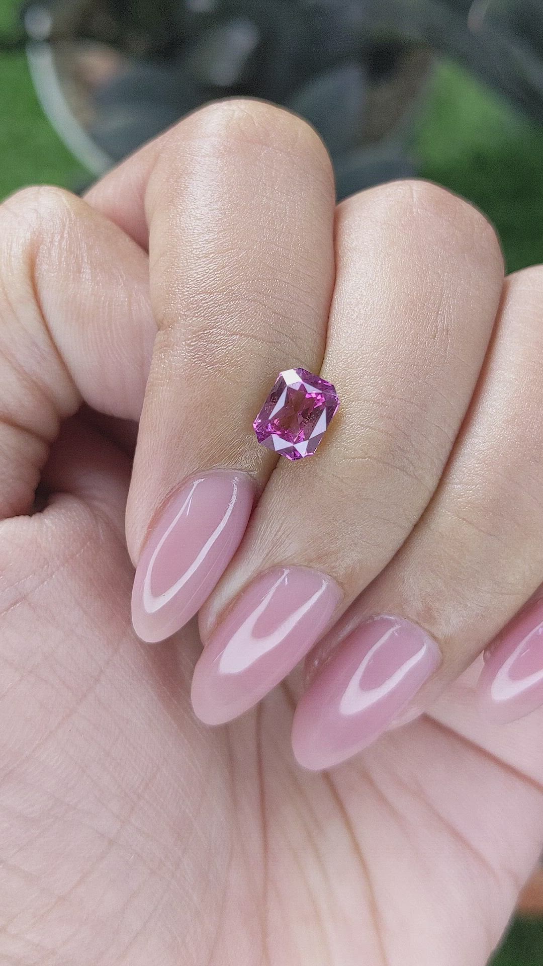 1.63 Ct. Purplish Pink Sapphire from Madagascar Size Video