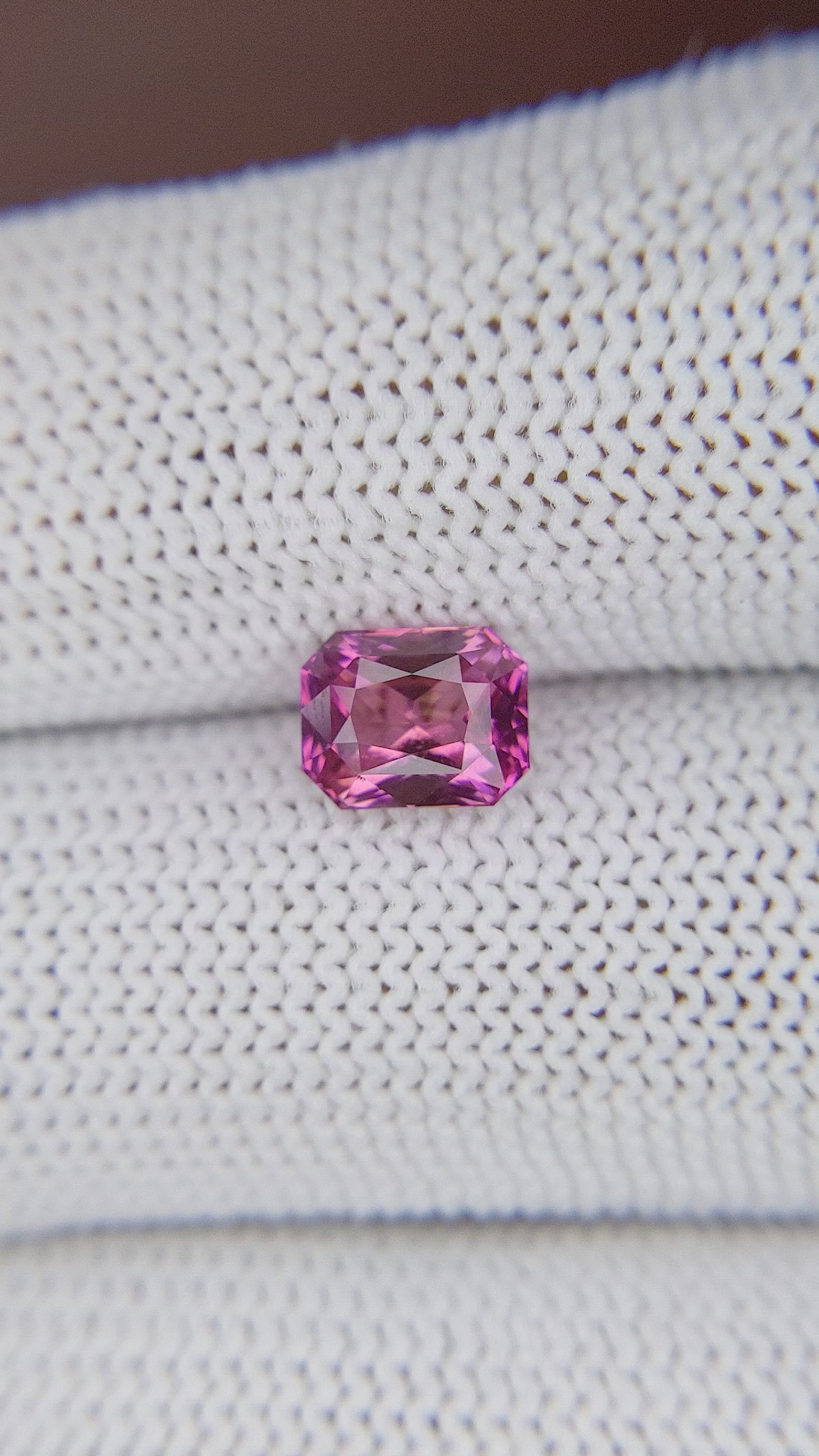 1.63 Ct. Purplish Pink Sapphire from Madagascar Size Video