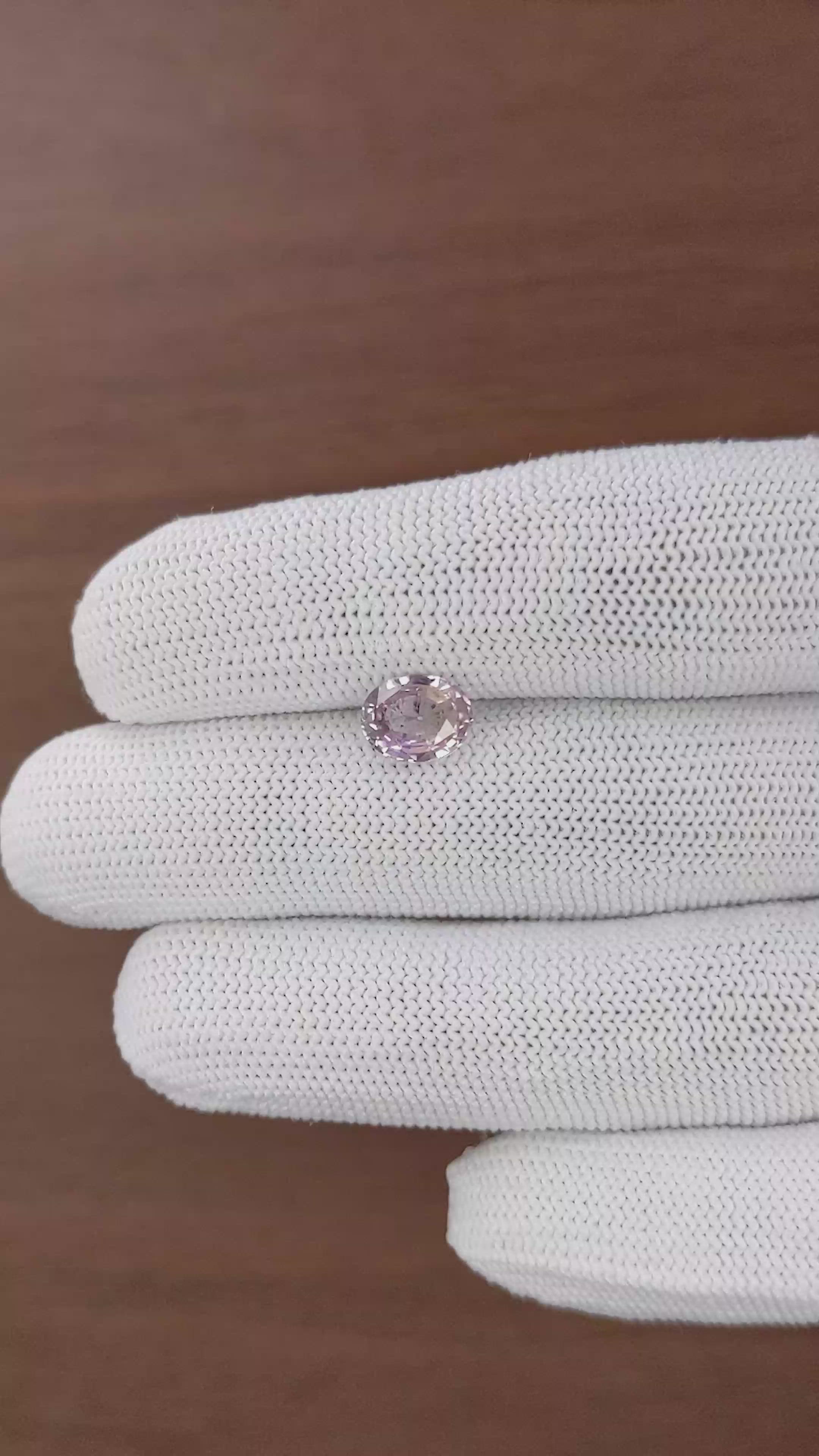 2.04 Ct. Purplish Pink Sapphire from Madagascar Size Video