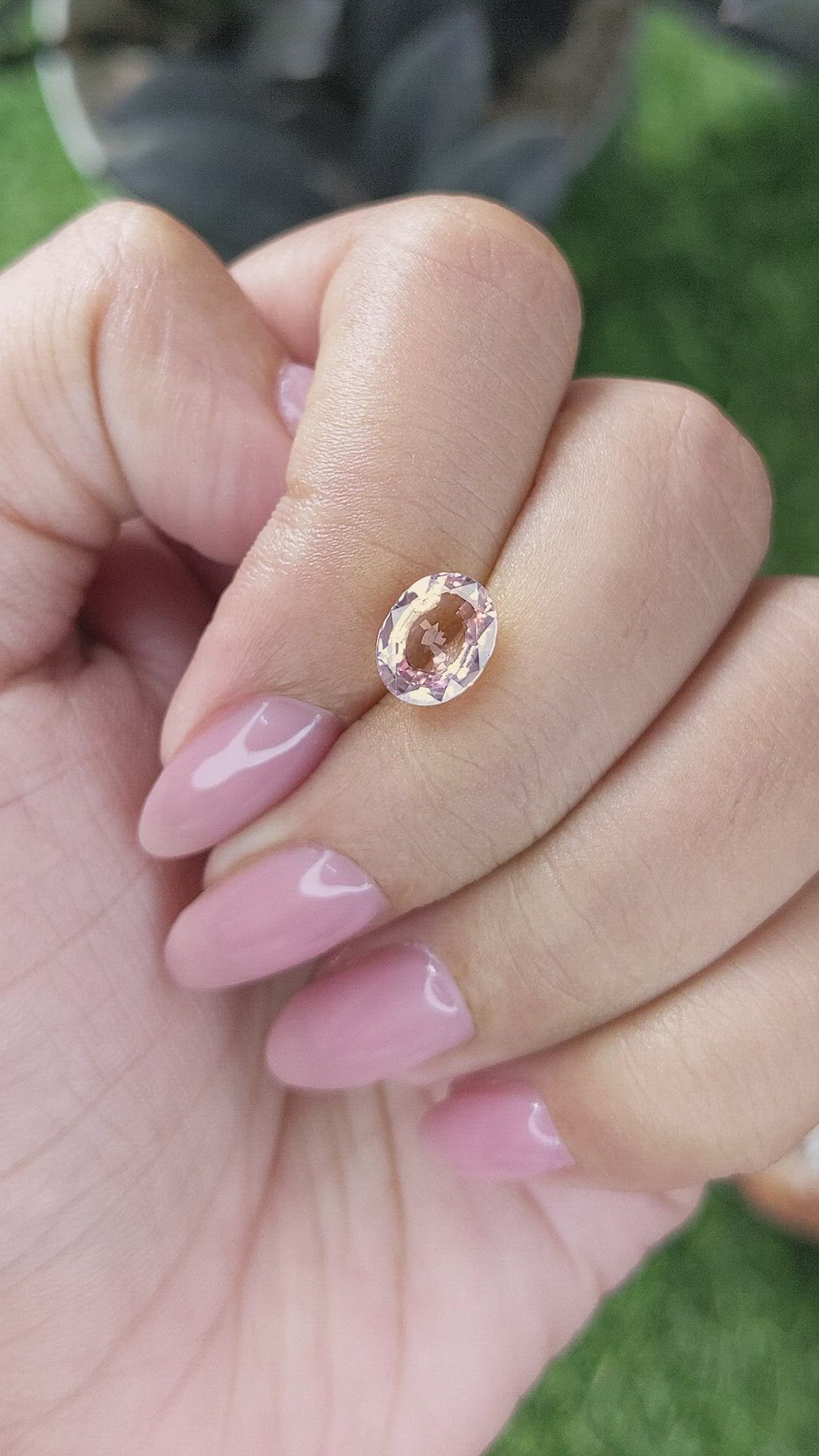 2.04 Ct. Purplish Pink Sapphire from Madagascar Size Video