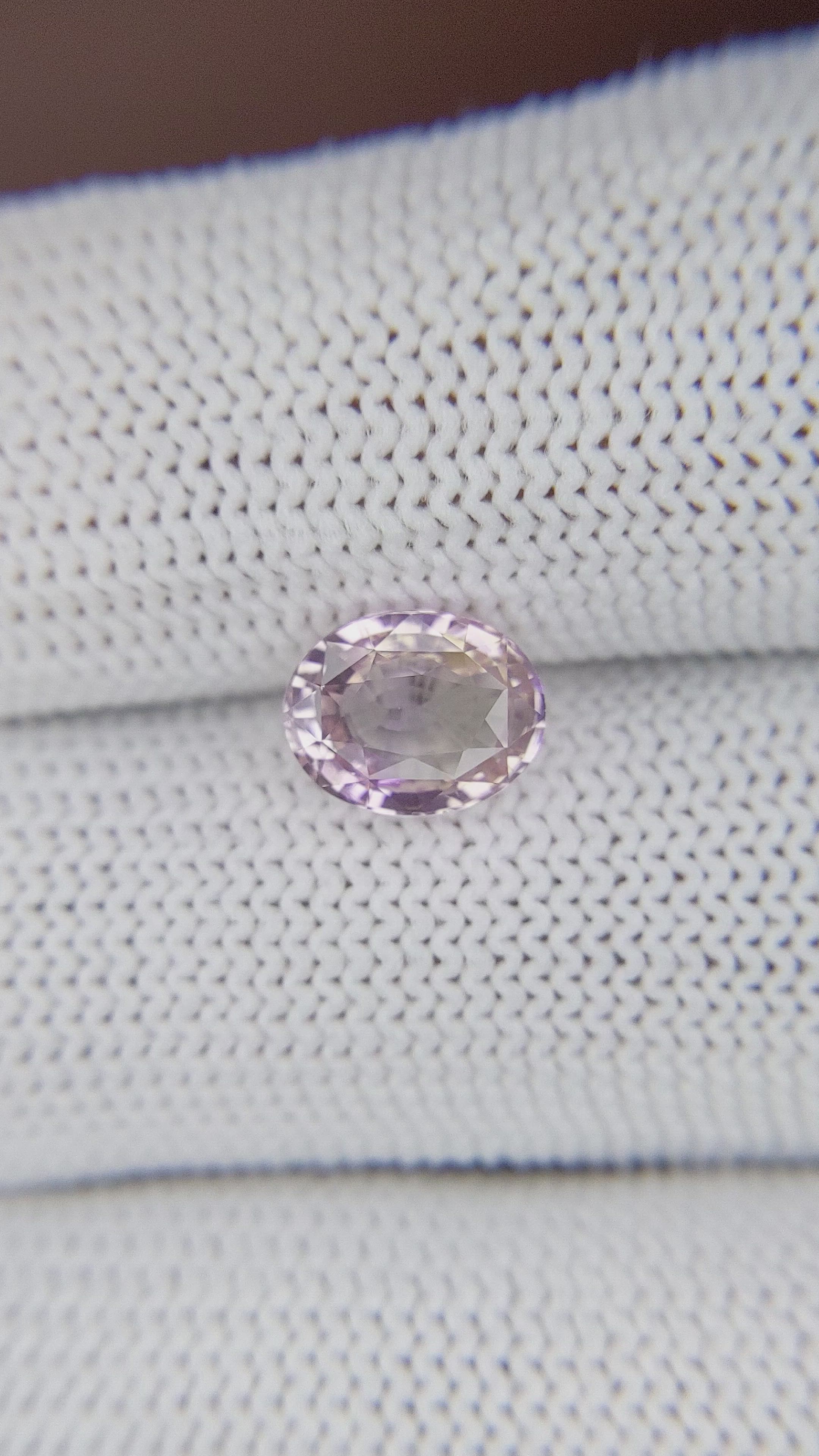 2.04 Ct. Purplish Pink Sapphire from Madagascar Size Video