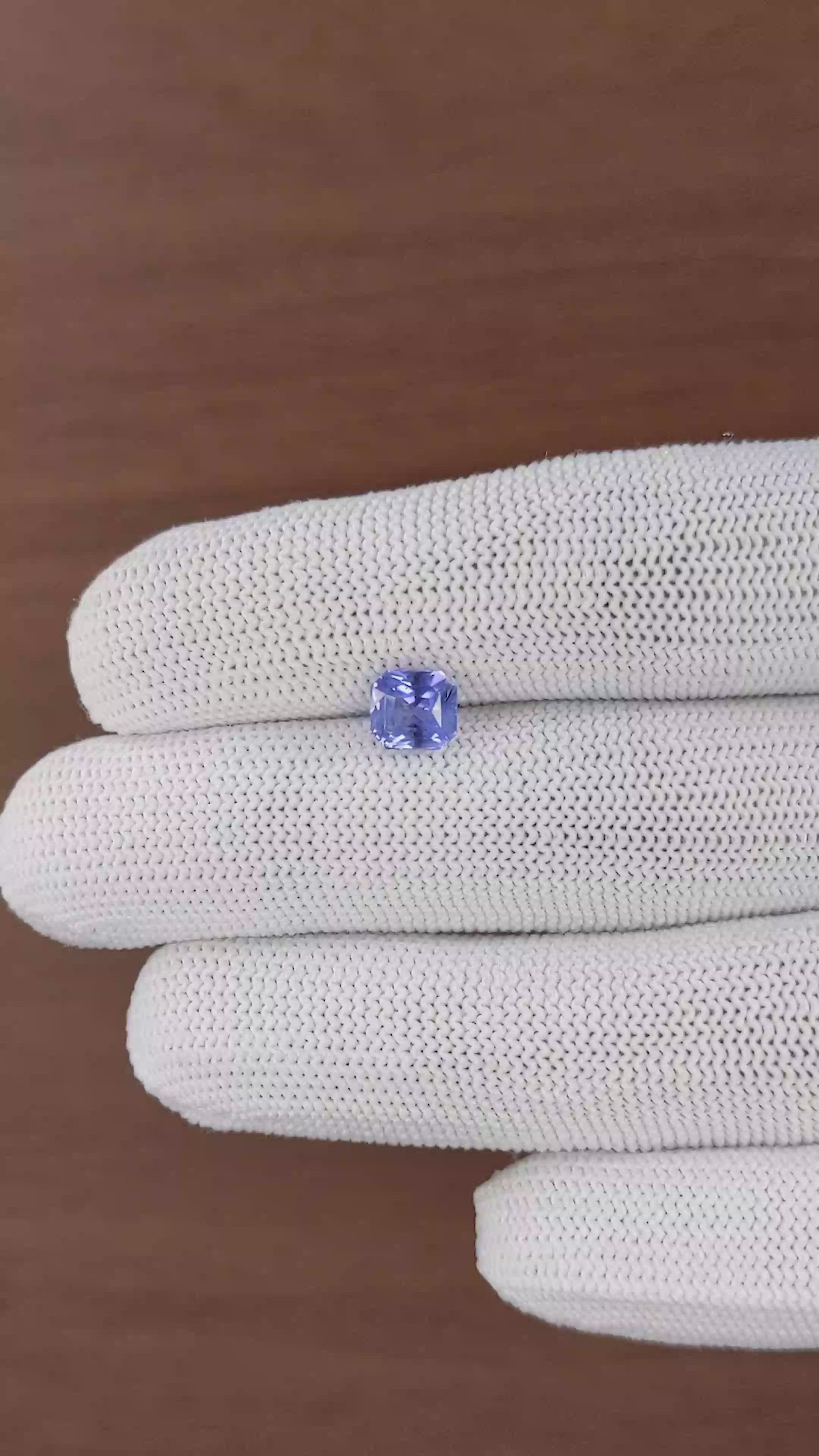 1.60 Ct. Blue Sapphire from Madagascar Size Video