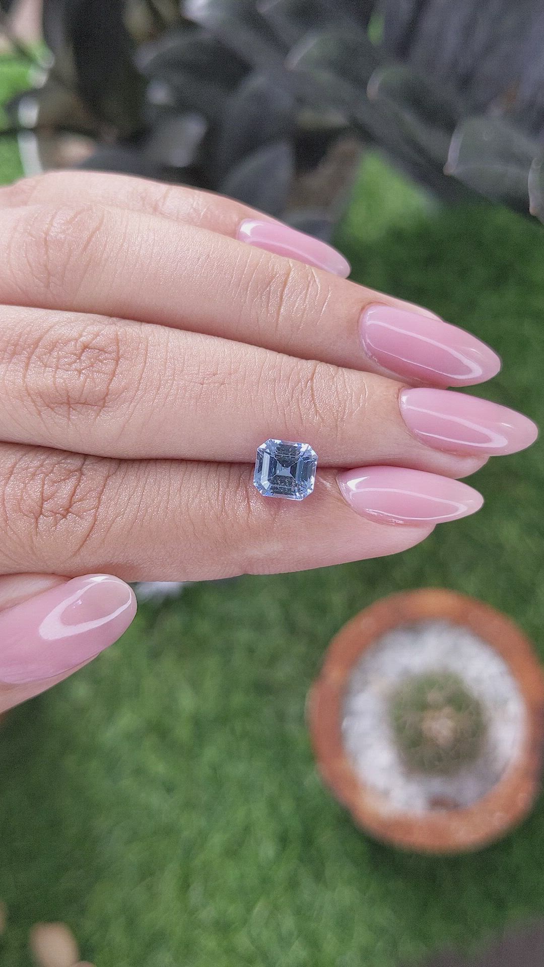 2.28 Ct. Blue Sapphire from Ceylon (Sri Lanka) Size Video