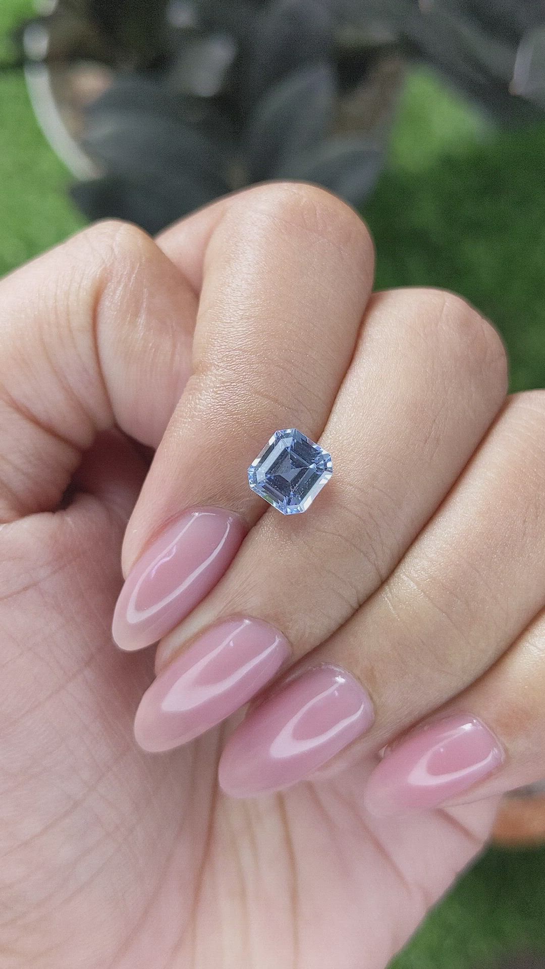 2.28 Ct. Blue Sapphire from Ceylon (Sri Lanka) Size Video