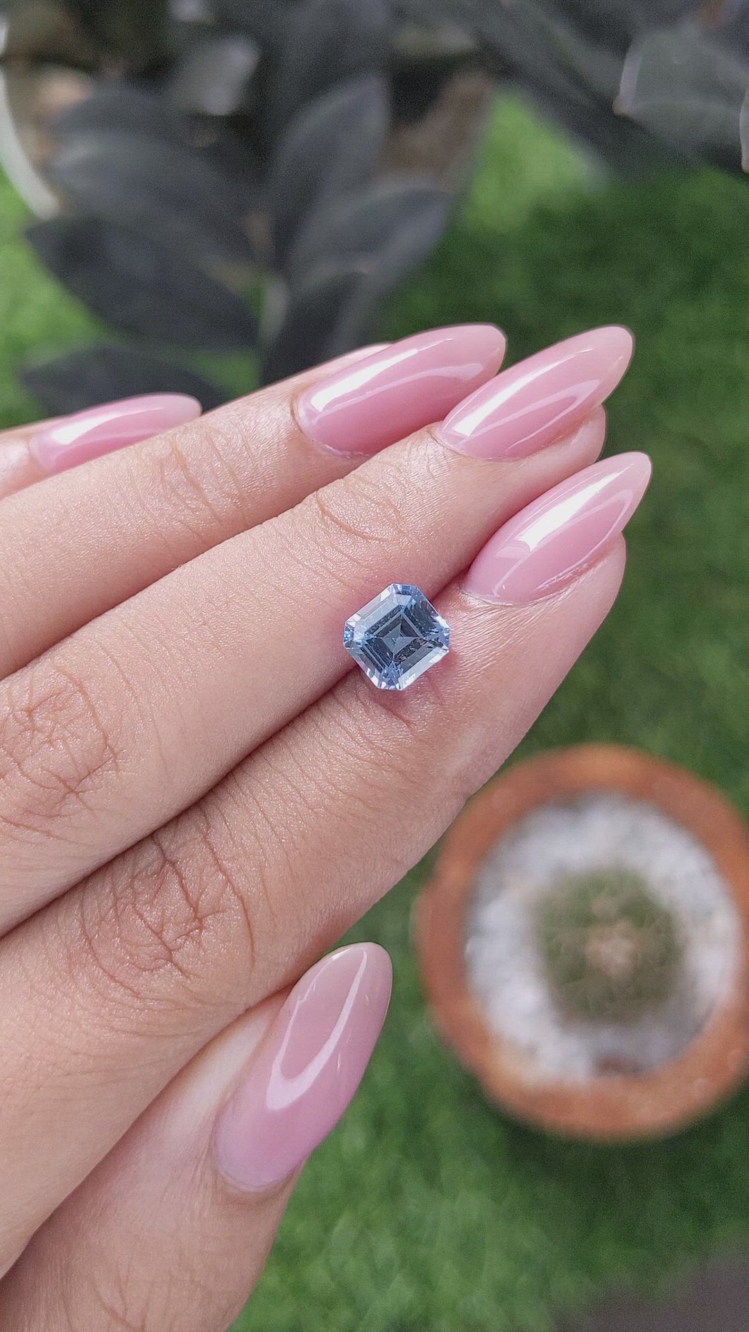2.28 Ct. Blue Sapphire from Ceylon (Sri Lanka) Size Video