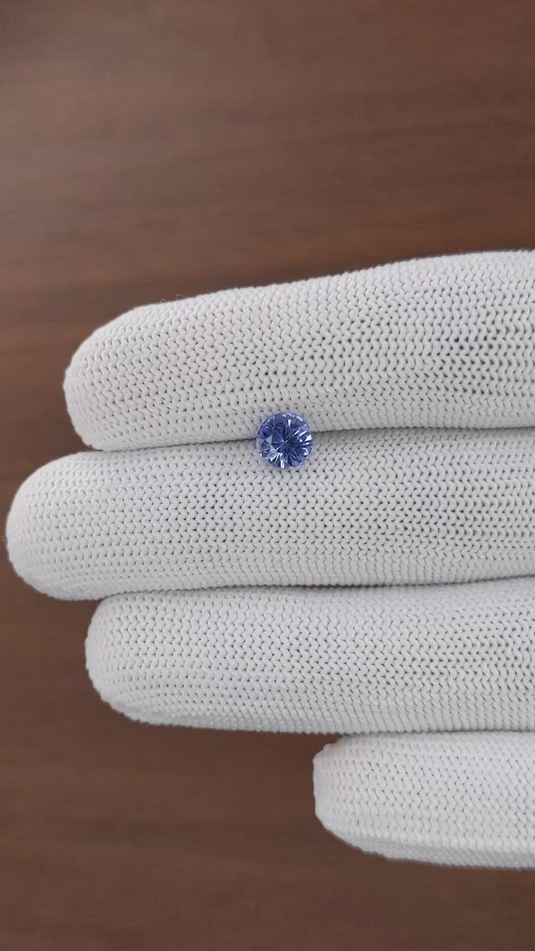 1.22 Ct. Blue Sapphire from Ceylon (Sri Lanka) Size Video