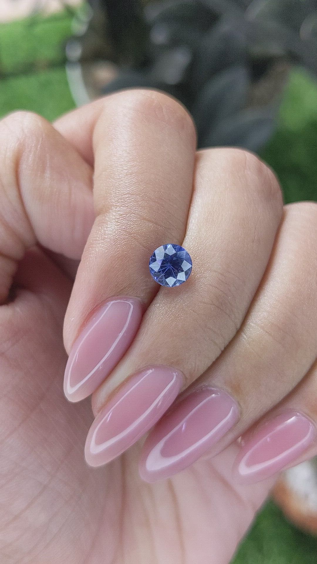 1.22 Ct. Blue Sapphire from Ceylon (Sri Lanka) Size Video