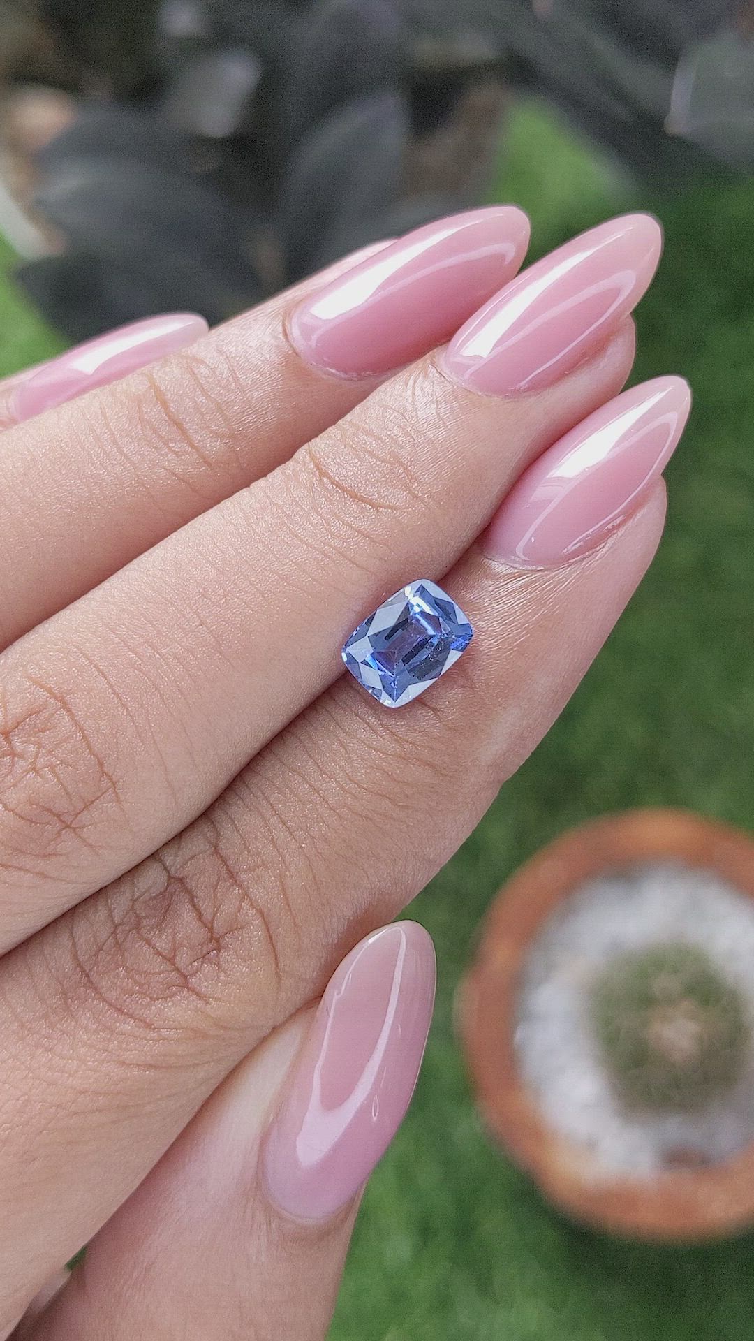 1.78 Ct. Blue Sapphire from Ceylon (Sri Lanka) Size Video