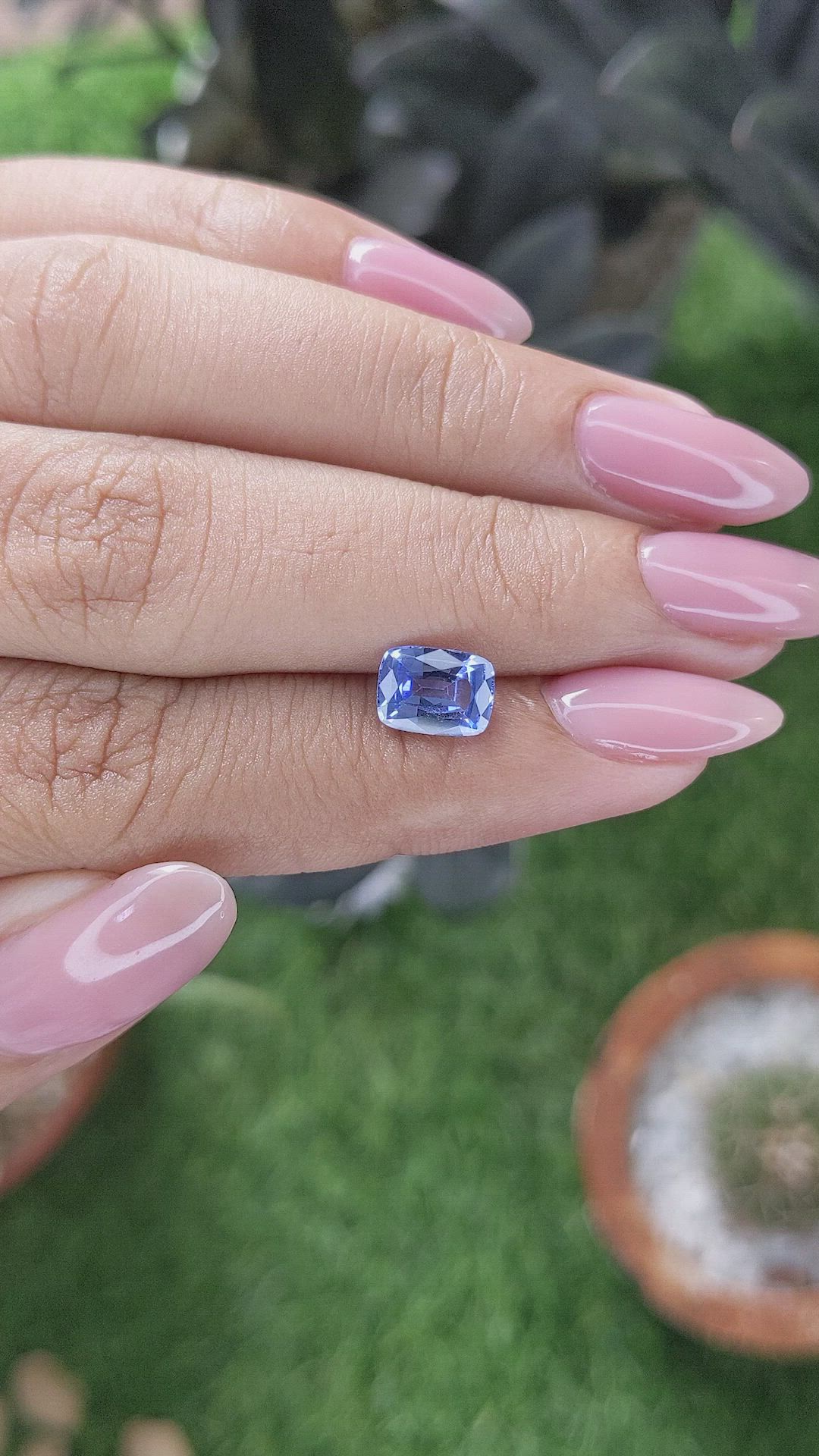1.78 Ct. Blue Sapphire from Ceylon (Sri Lanka) Size Video