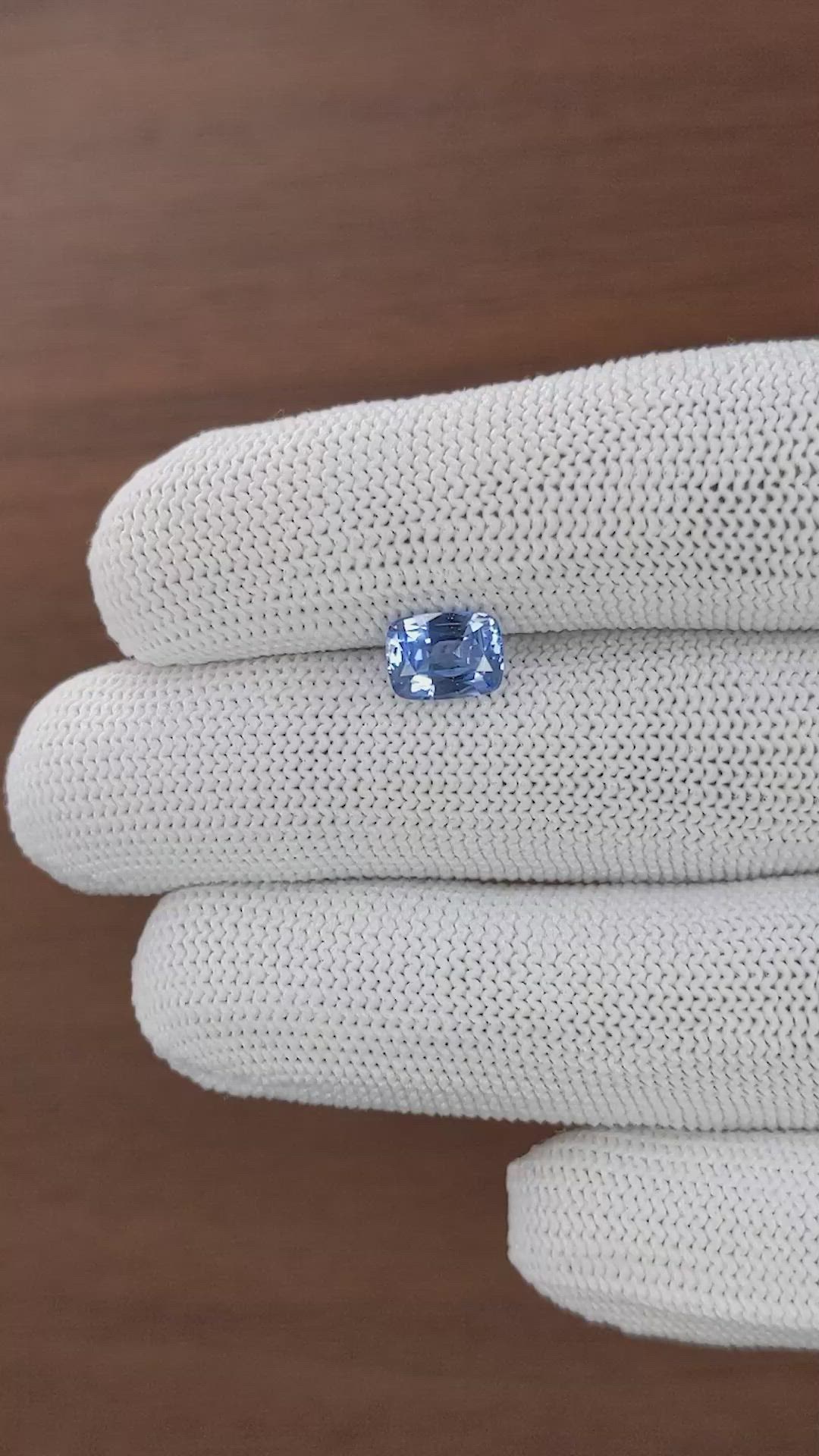 1.78 Ct. Blue Sapphire from Ceylon (Sri Lanka) Size Video
