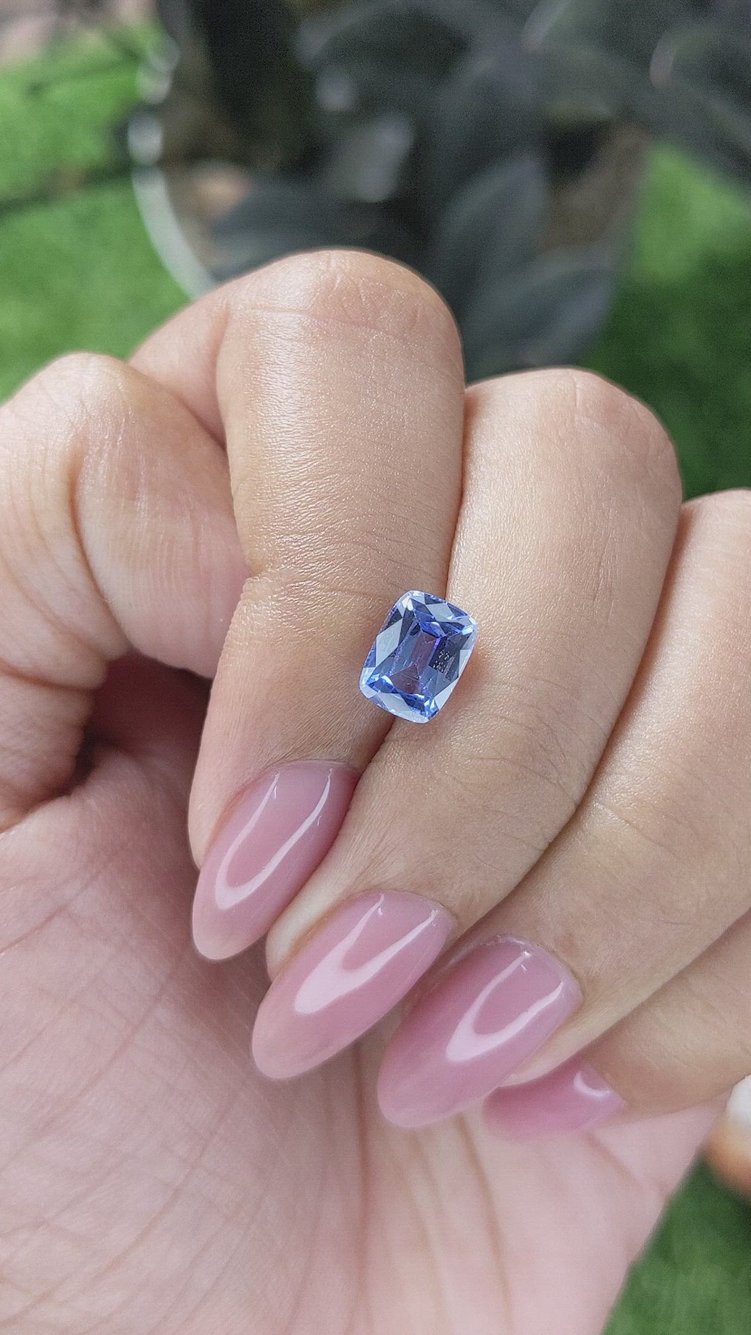 1.78 Ct. Blue Sapphire from Ceylon (Sri Lanka) Size Video