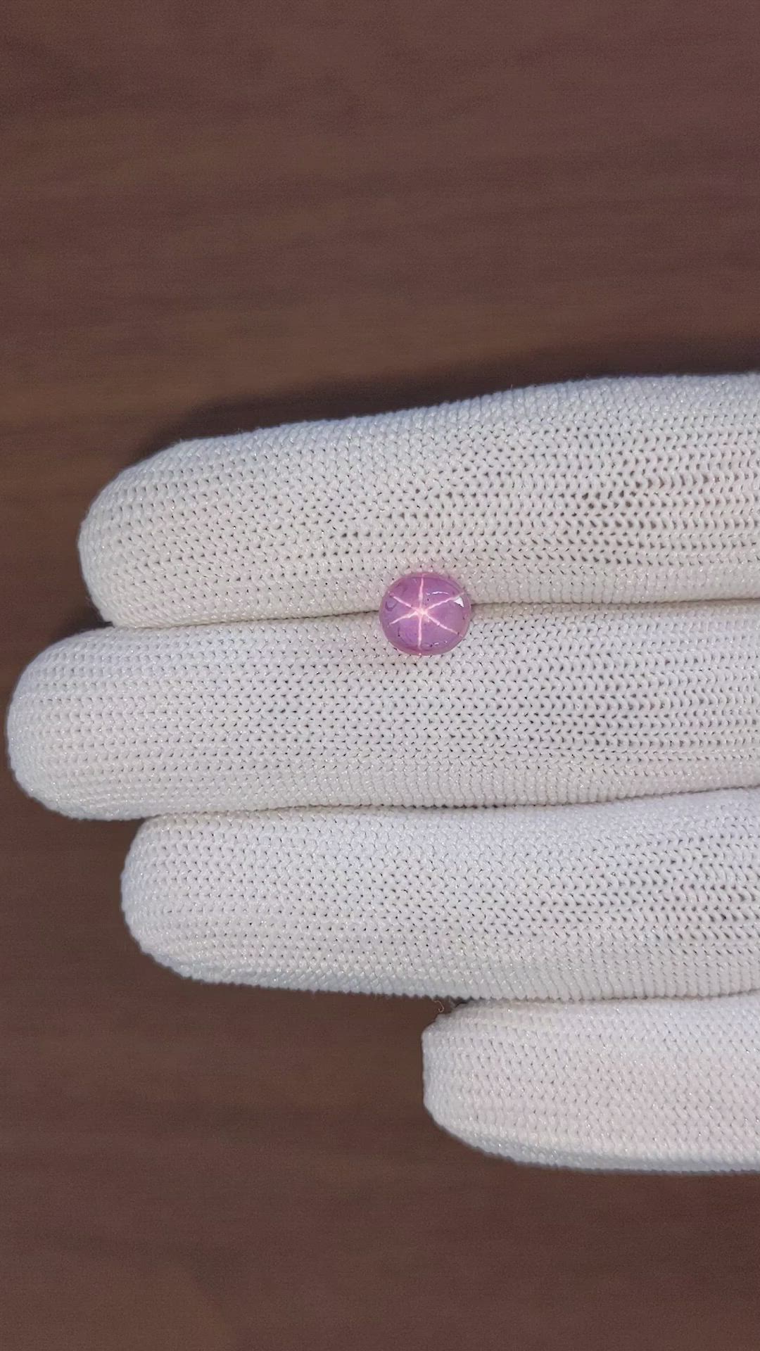 3.24 Ct. Pink Star Sapphire from Ceylon (Sri Lanka) Size Video