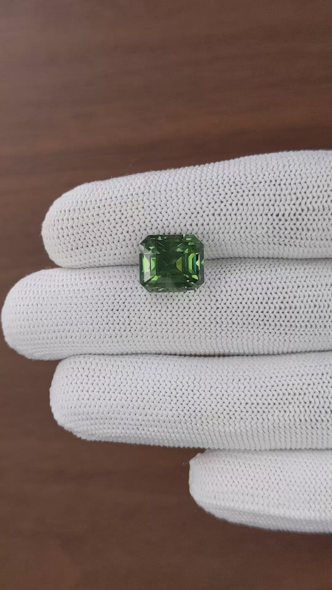 10.53 Ct. Bluish Green Sapphire from Africa Size Video
