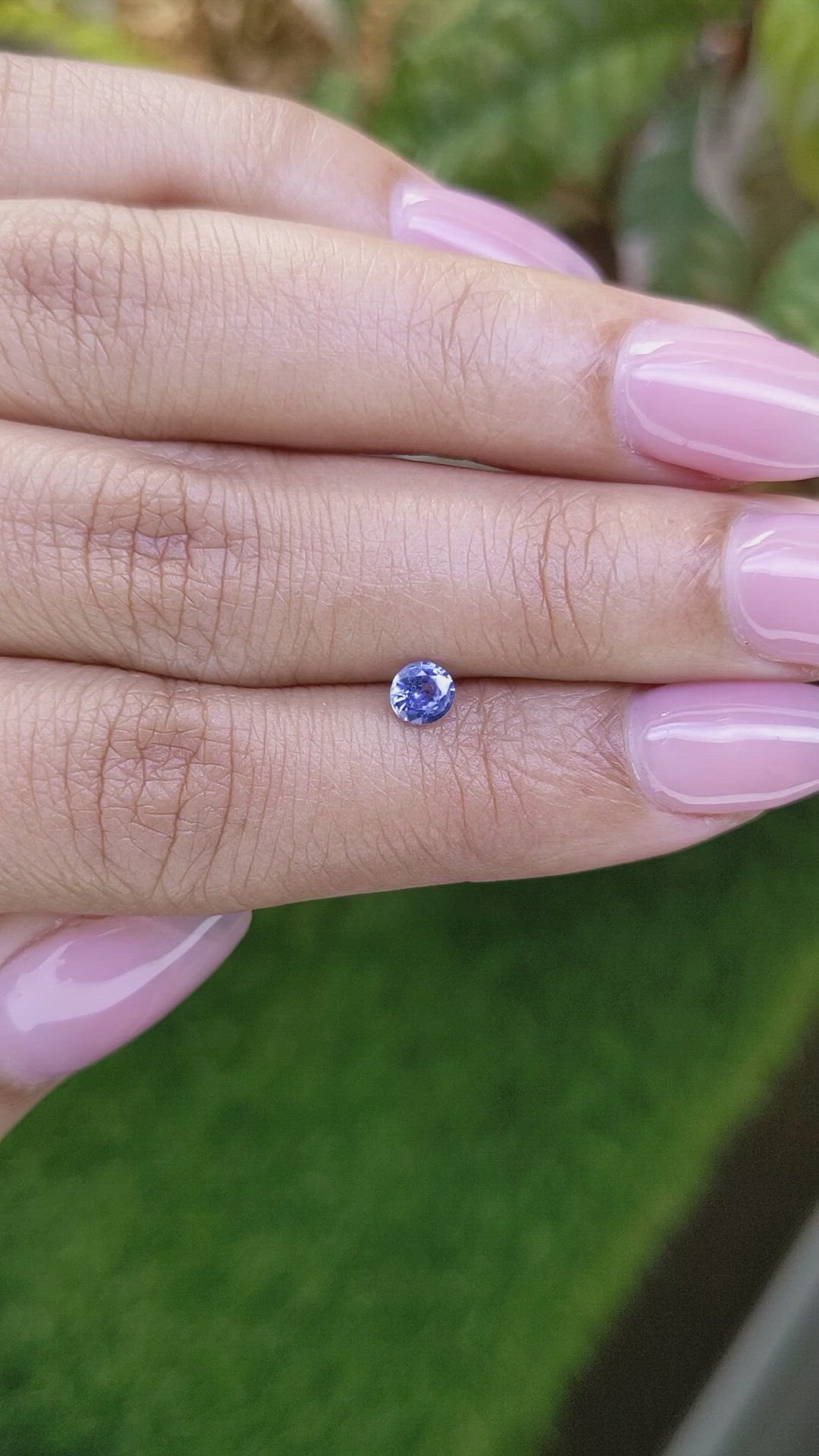0.35 Ct. Blue Sapphire from Ceylon (Sri Lanka) Size Video