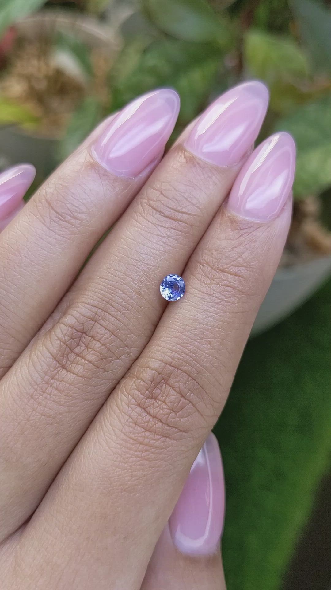 0.35 Ct. Blue Sapphire from Ceylon (Sri Lanka) Size Video