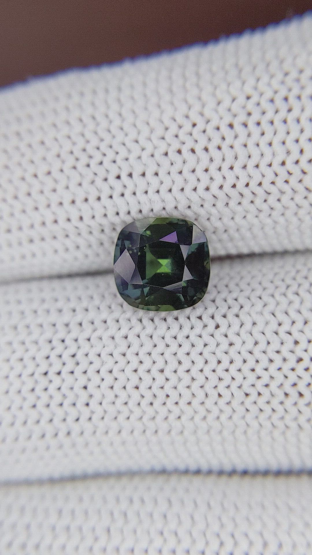 2.53 Ct. Bluish Green Sapphire from Madagascar Size Video
