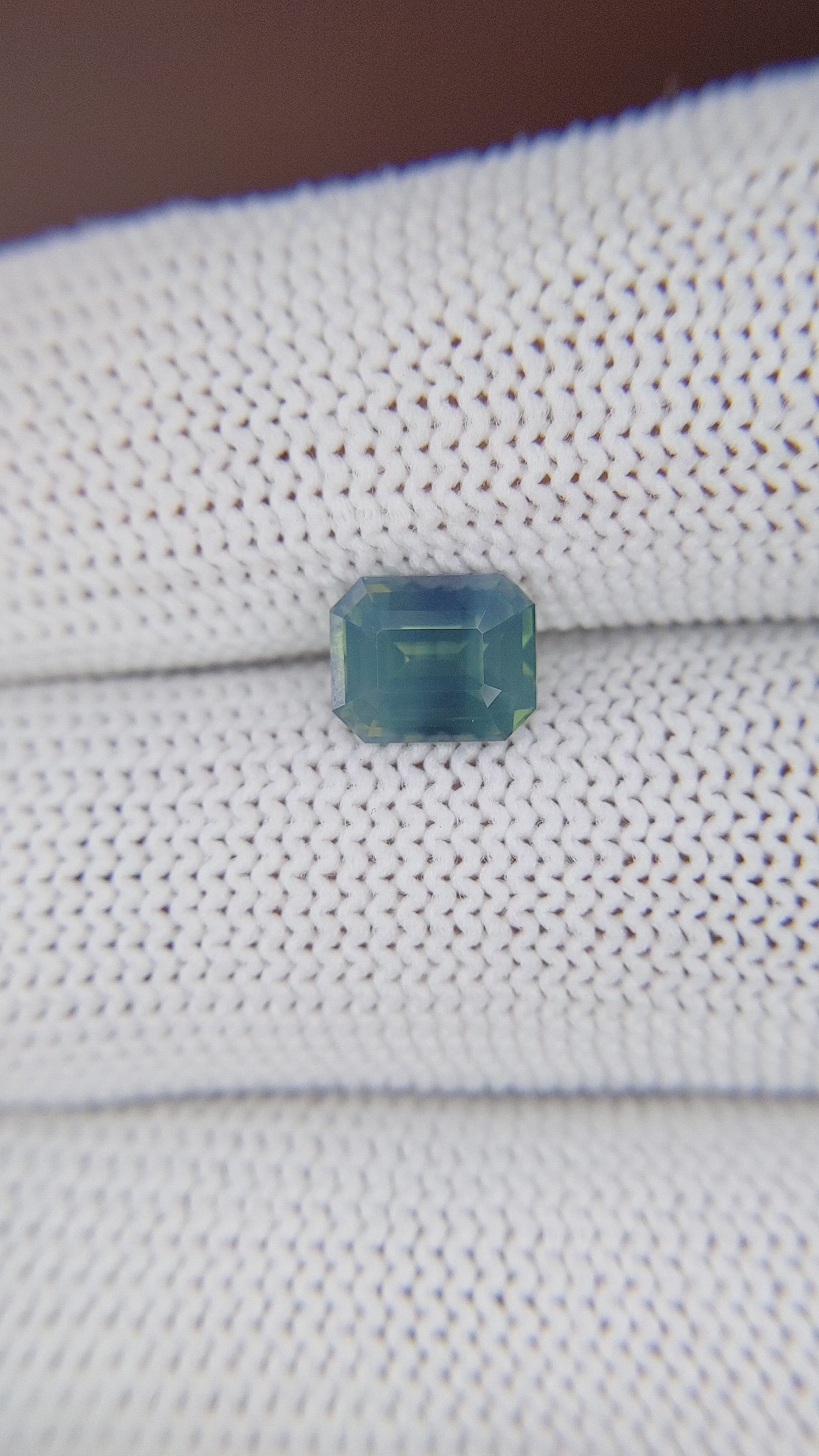 2.00 Ct. Greenish Blue Sapphire from Madagascar Size Video