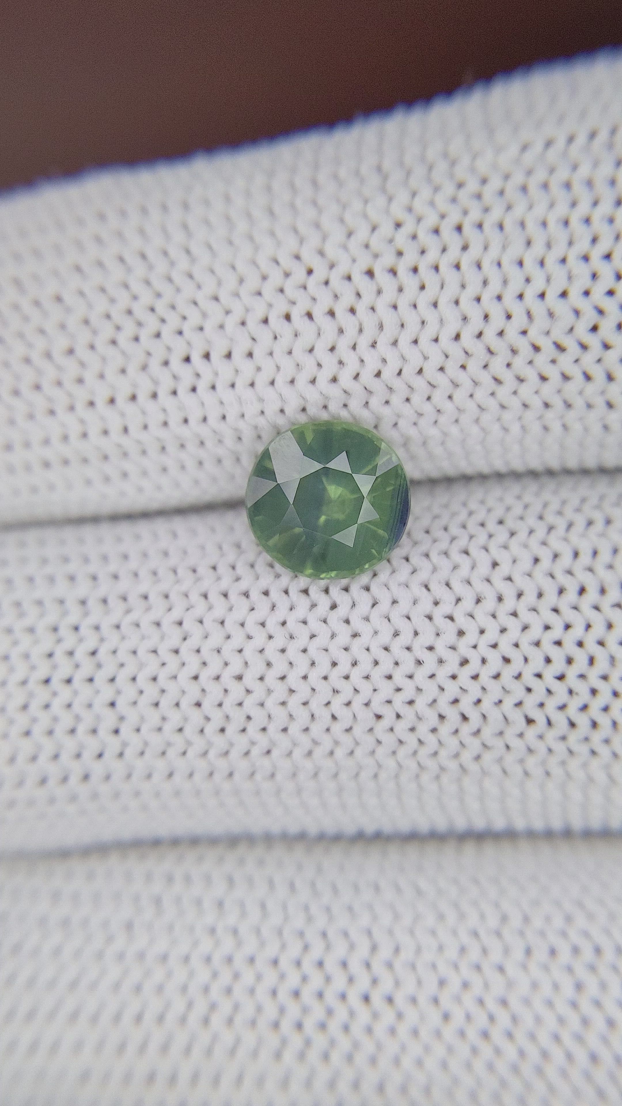 2.25 Ct. Bluish Green Sapphire from Madagascar Size Video