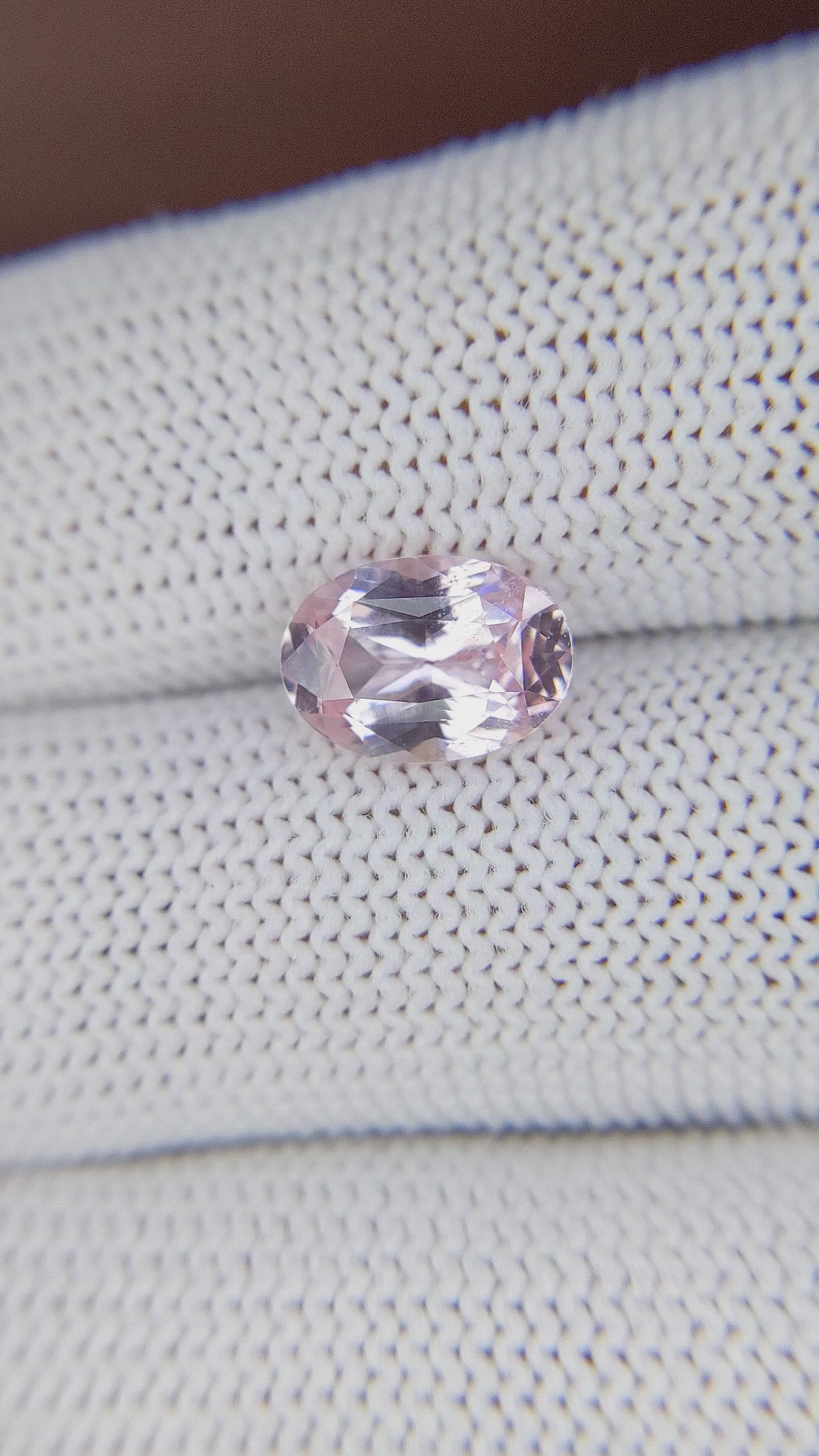 2.60 Ct. Pink Sapphire from Ceylon (Sri Lanka) Size Video