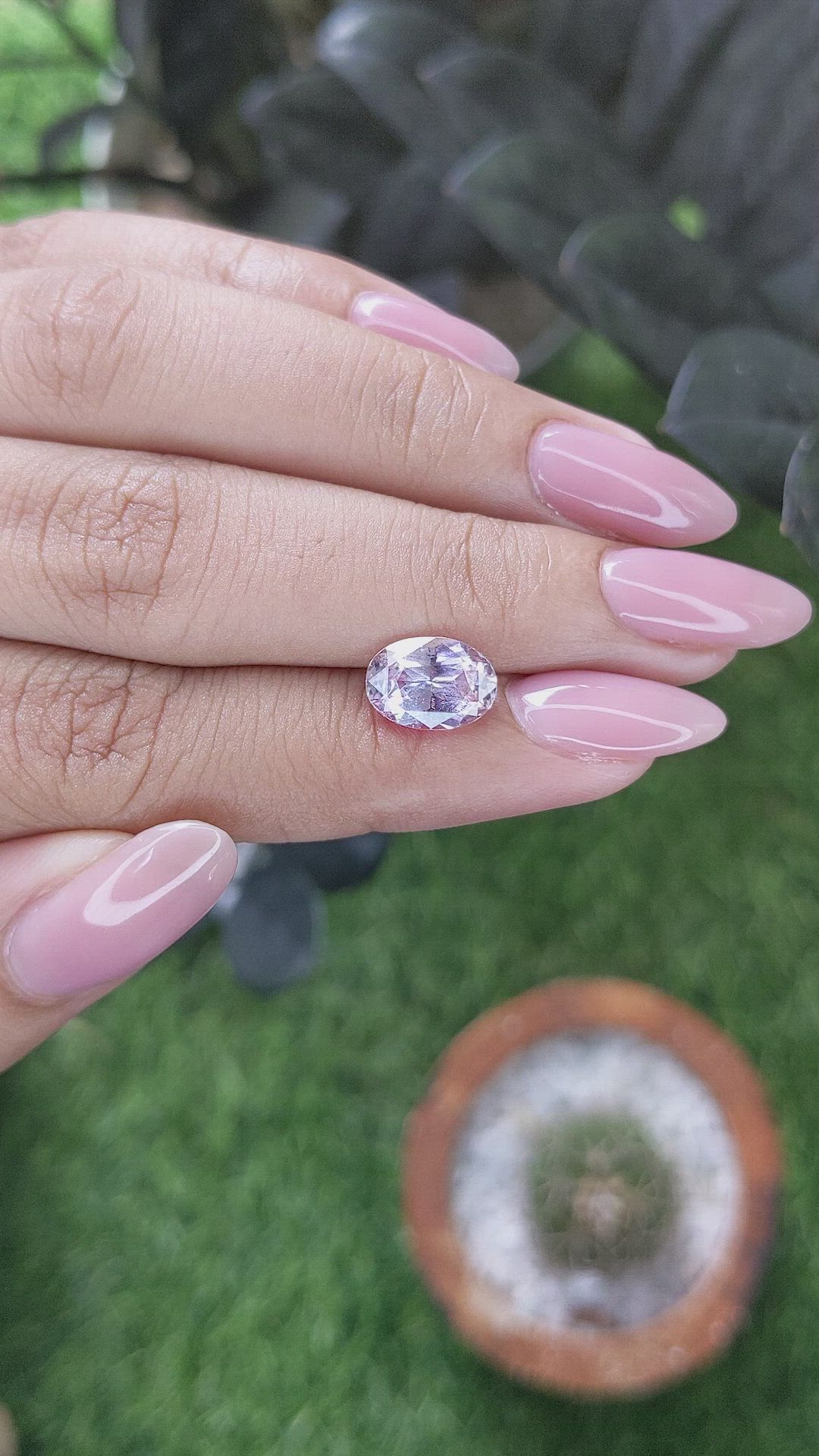 2.60 Ct. Pink Sapphire from Ceylon (Sri Lanka) Size Video