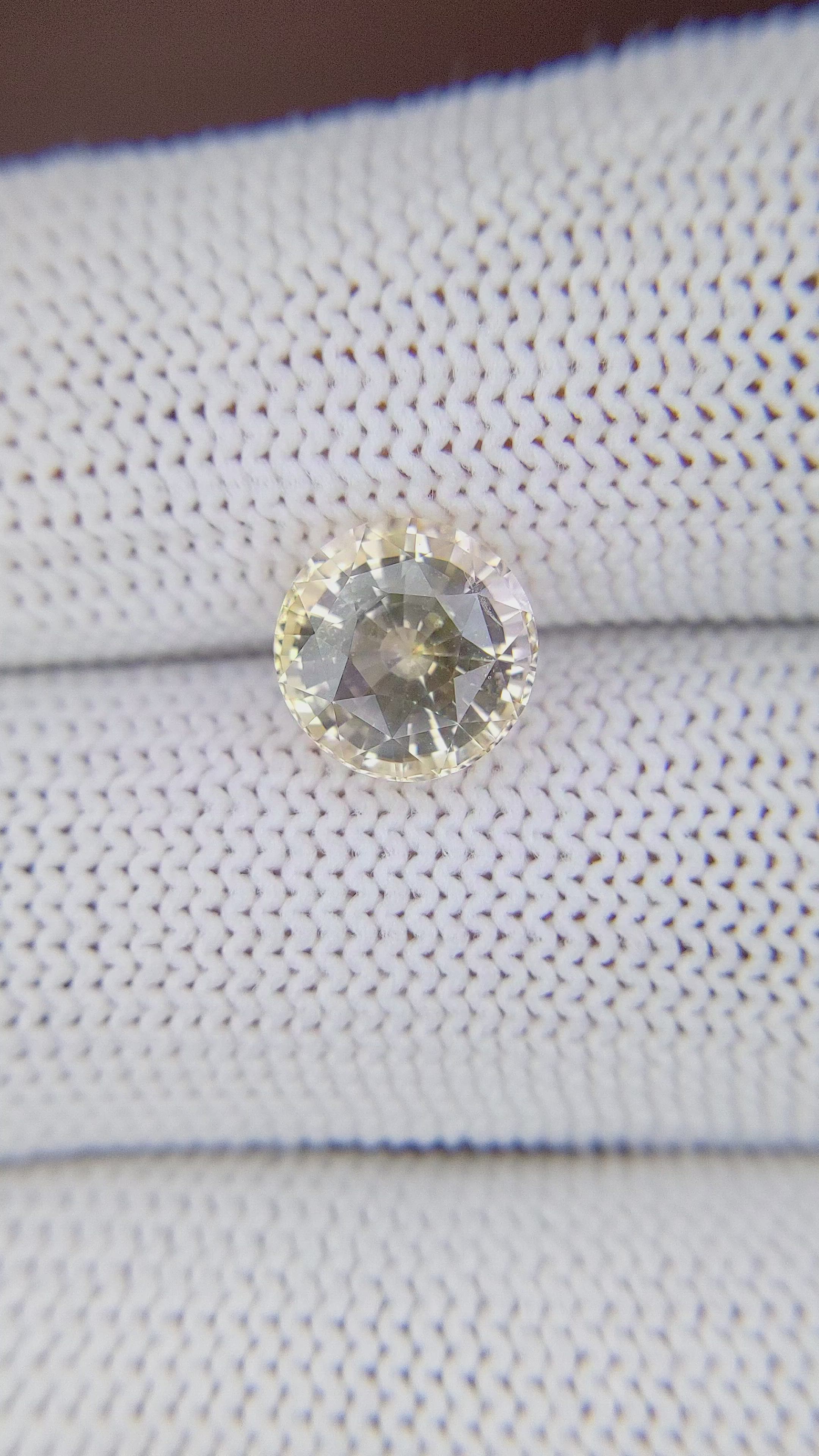 3.28 Ct. Yellow Sapphire from Ceylon (Sri Lanka) Size Video