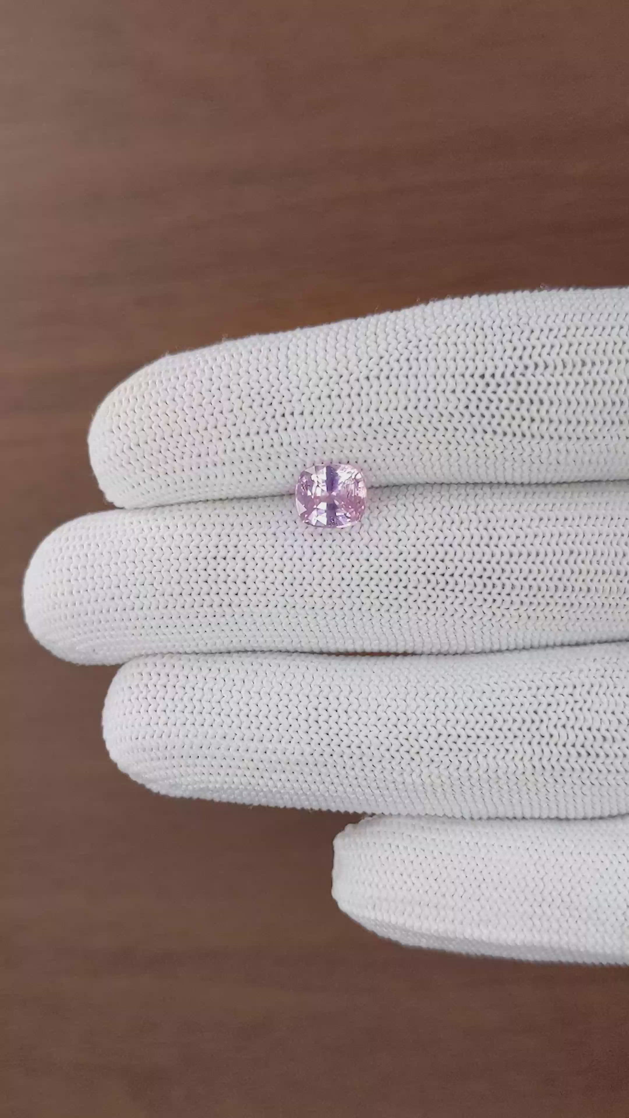 2.06 Ct. Purplish Pink Sapphire from Ceylon (Sri Lanka) Size Video