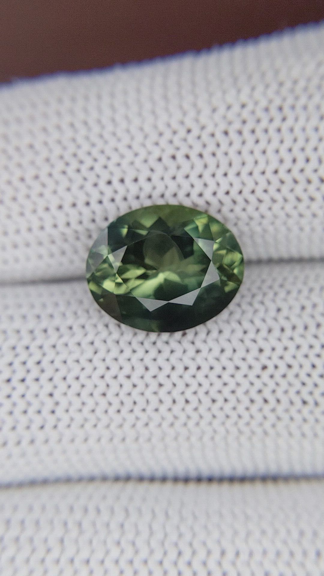 6.05 Ct. Bluish Green Sapphire from Madagascar Size Video