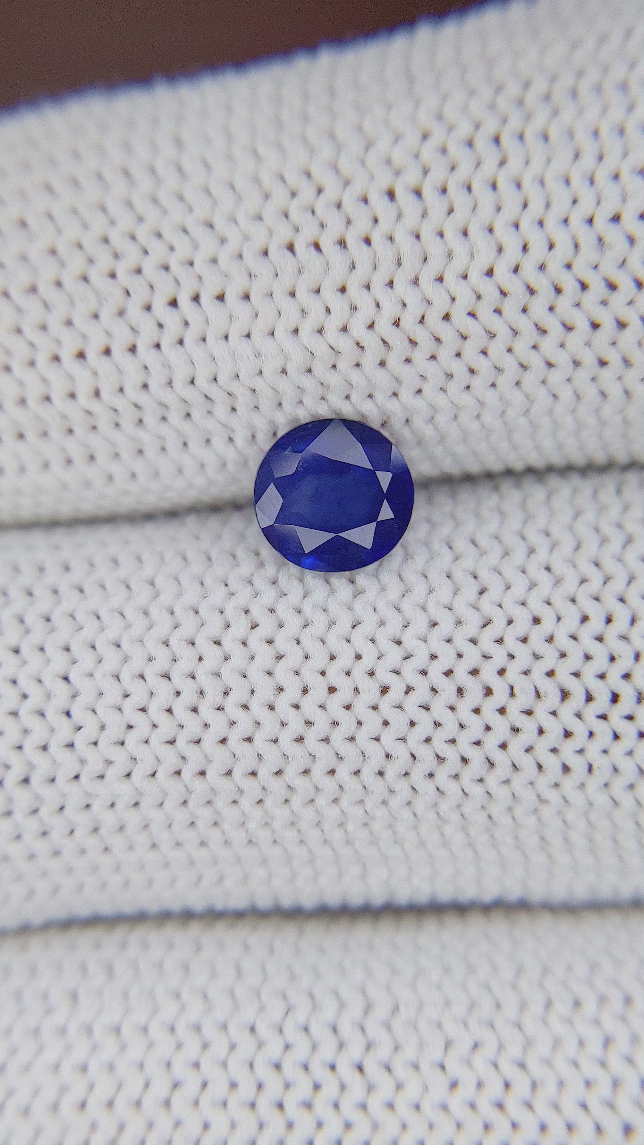 1.08 Ct. Blue Sapphire from Madagascar Size Video