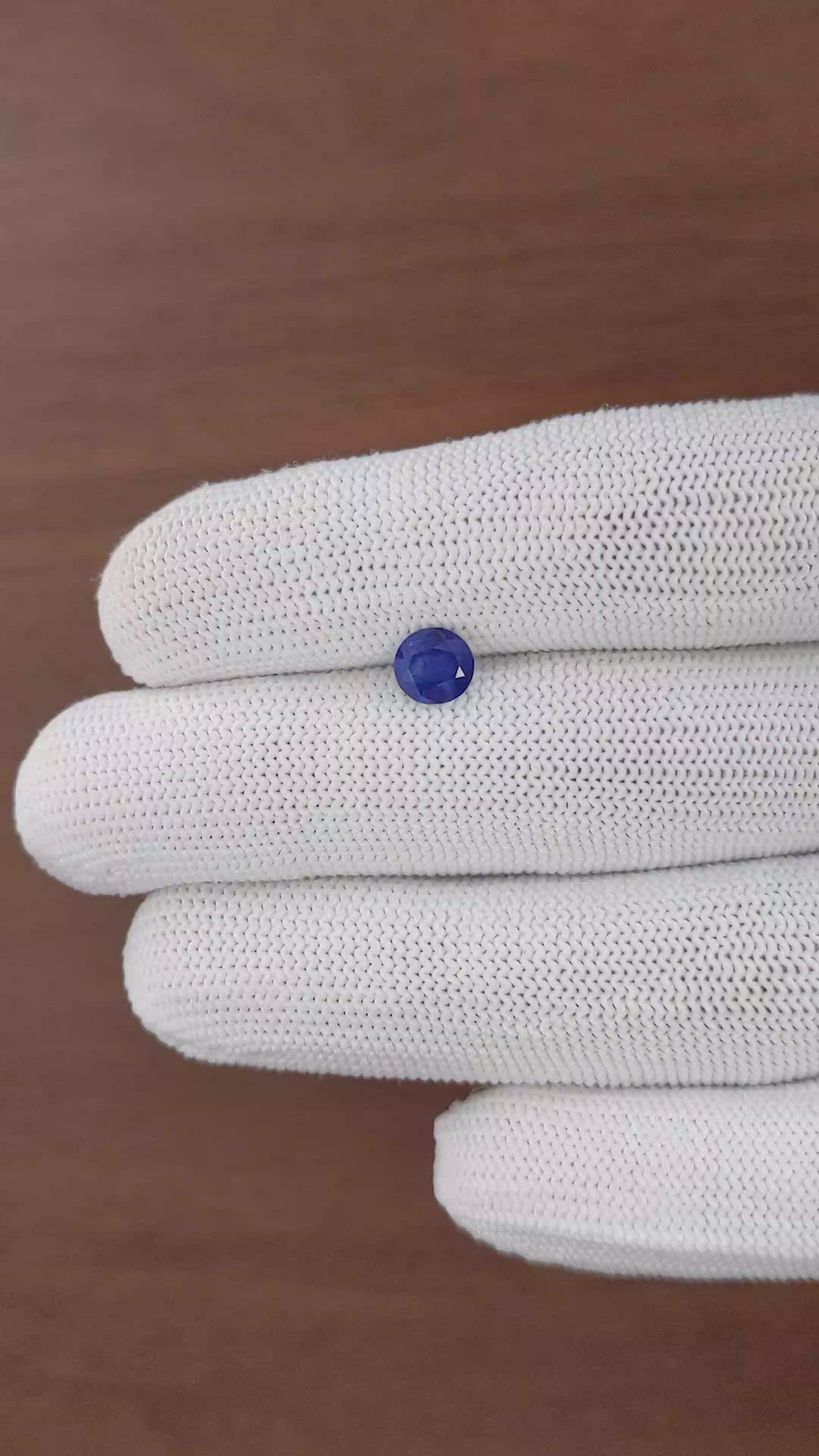 1.08 Ct. Blue Sapphire from Madagascar Size Video