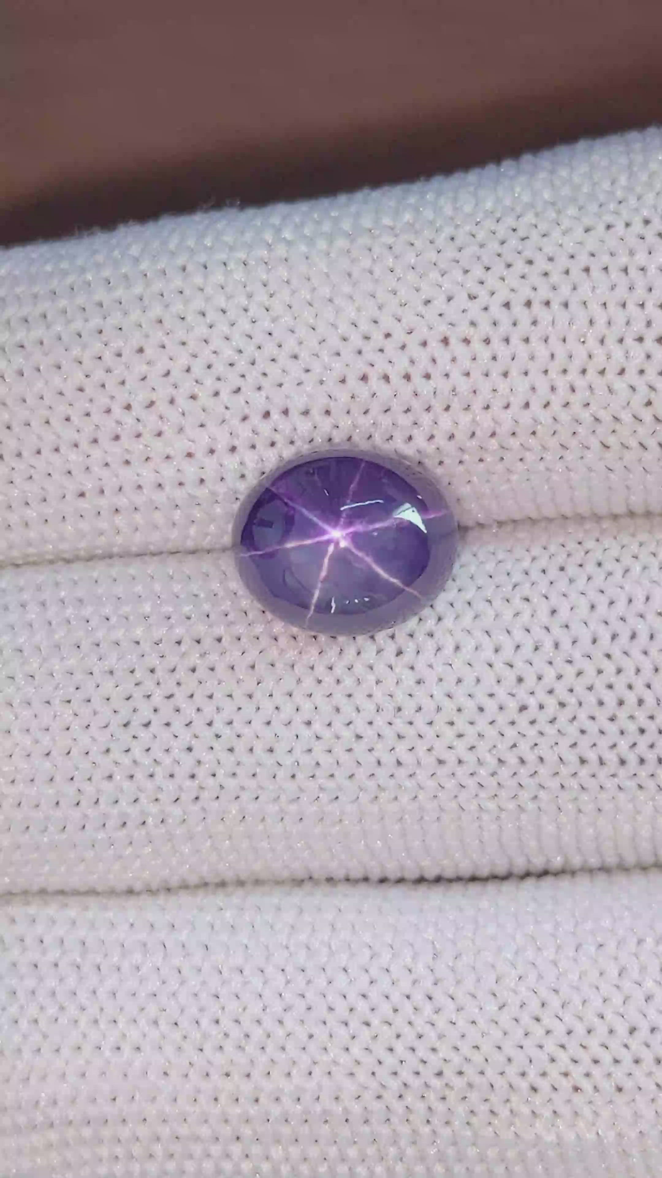 31.17 Ct. Purple Star Sapphire from Ceylon (Sri Lanka) Size Video