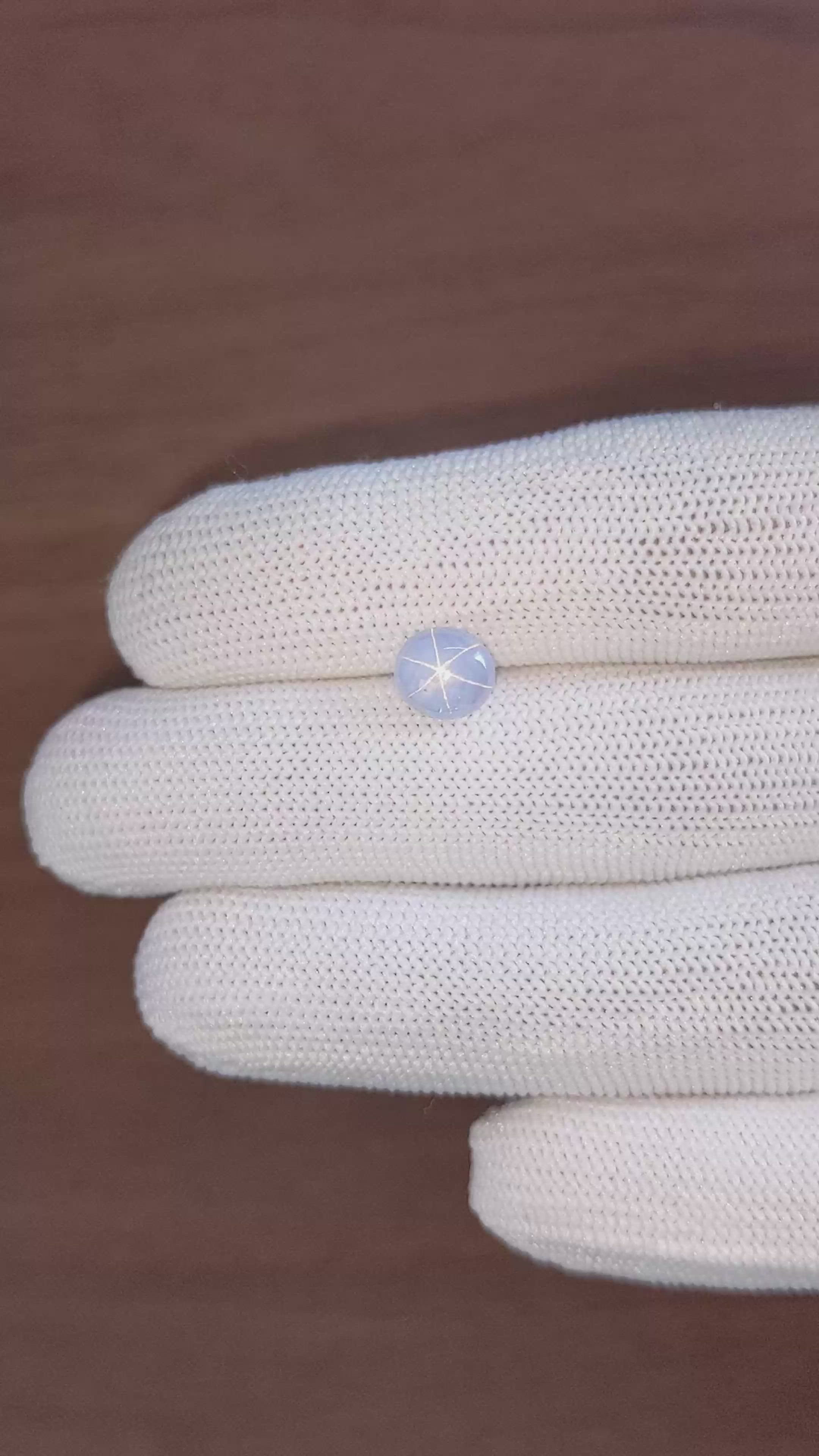 2.65 Ct. Blue Star Sapphire from Ceylon (Sri Lanka) Size Video