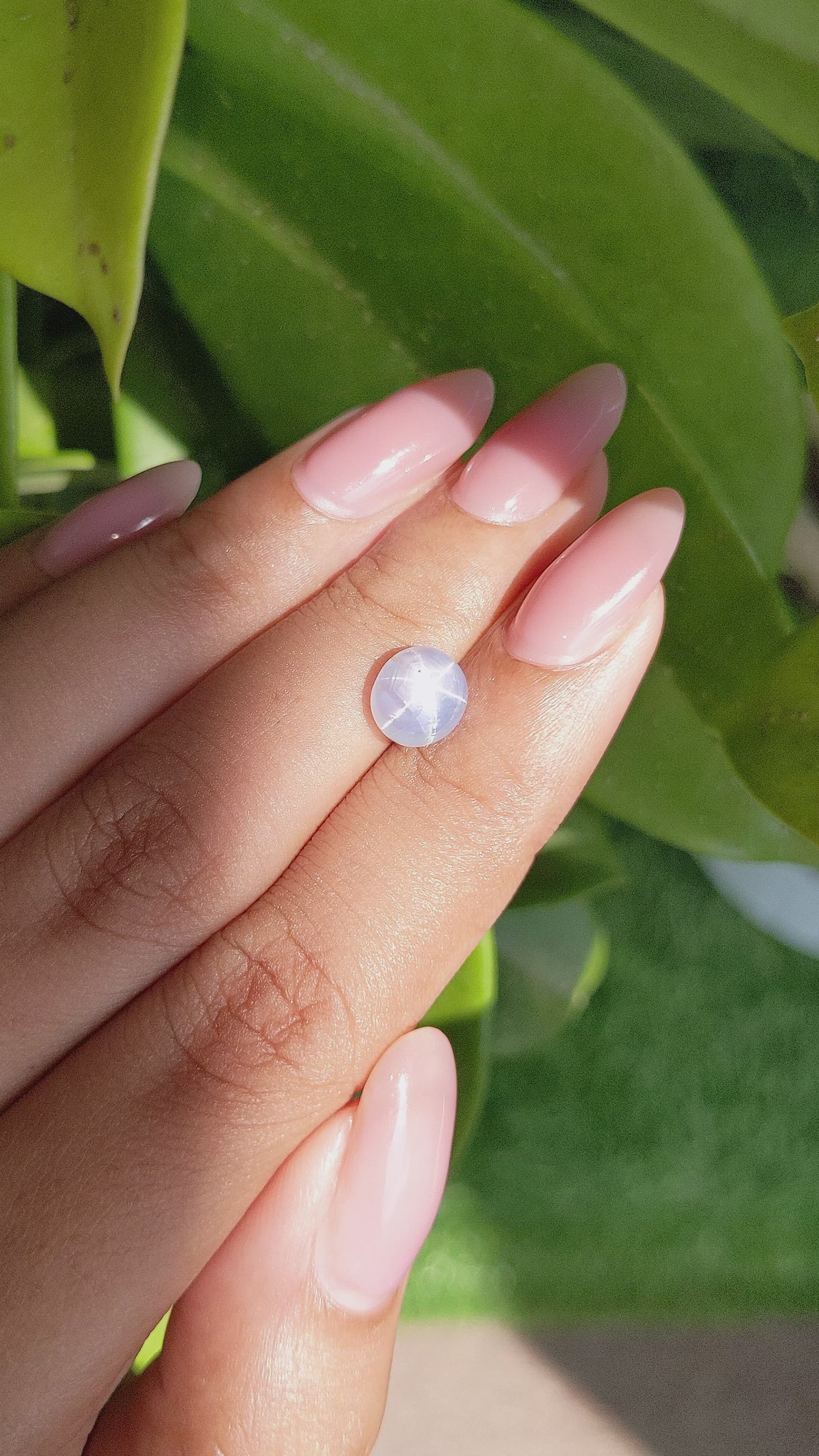 2.65 Ct. Blue Star Sapphire from Ceylon (Sri Lanka) Size Video