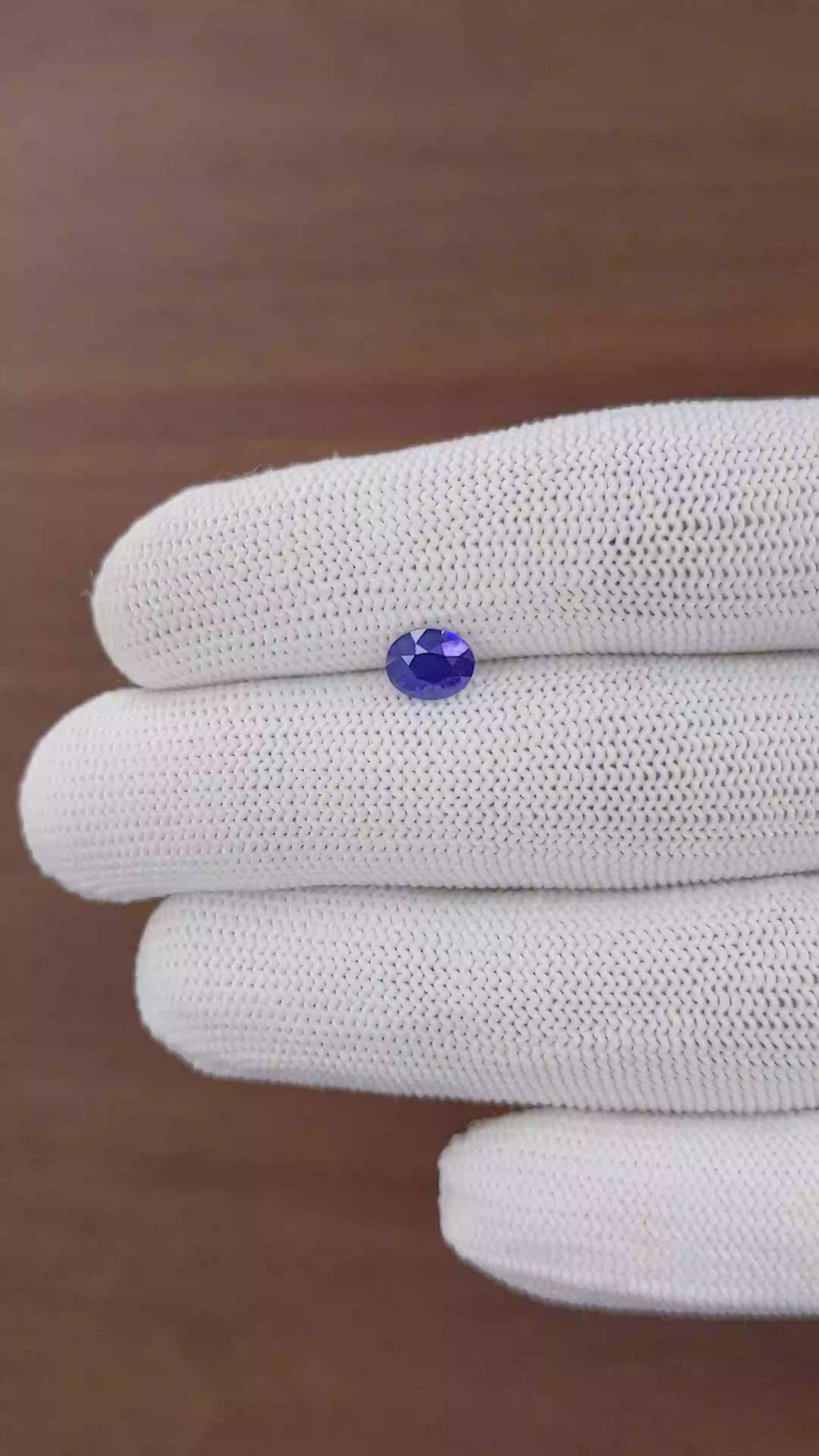 1.09 Ct. Blue Sapphire from Madagascar Size Video