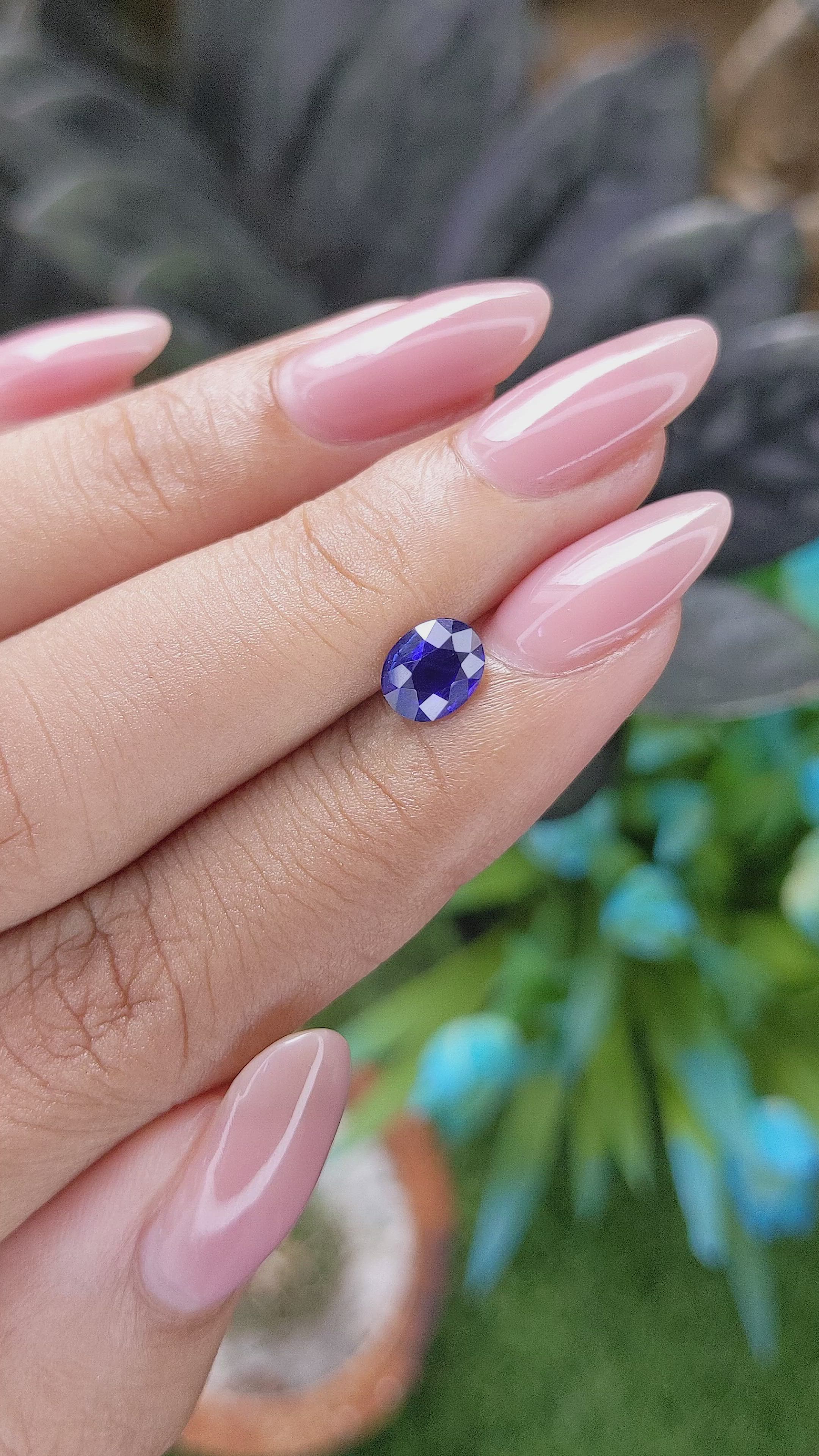 1.09 Ct. Blue Sapphire from Madagascar Size Video