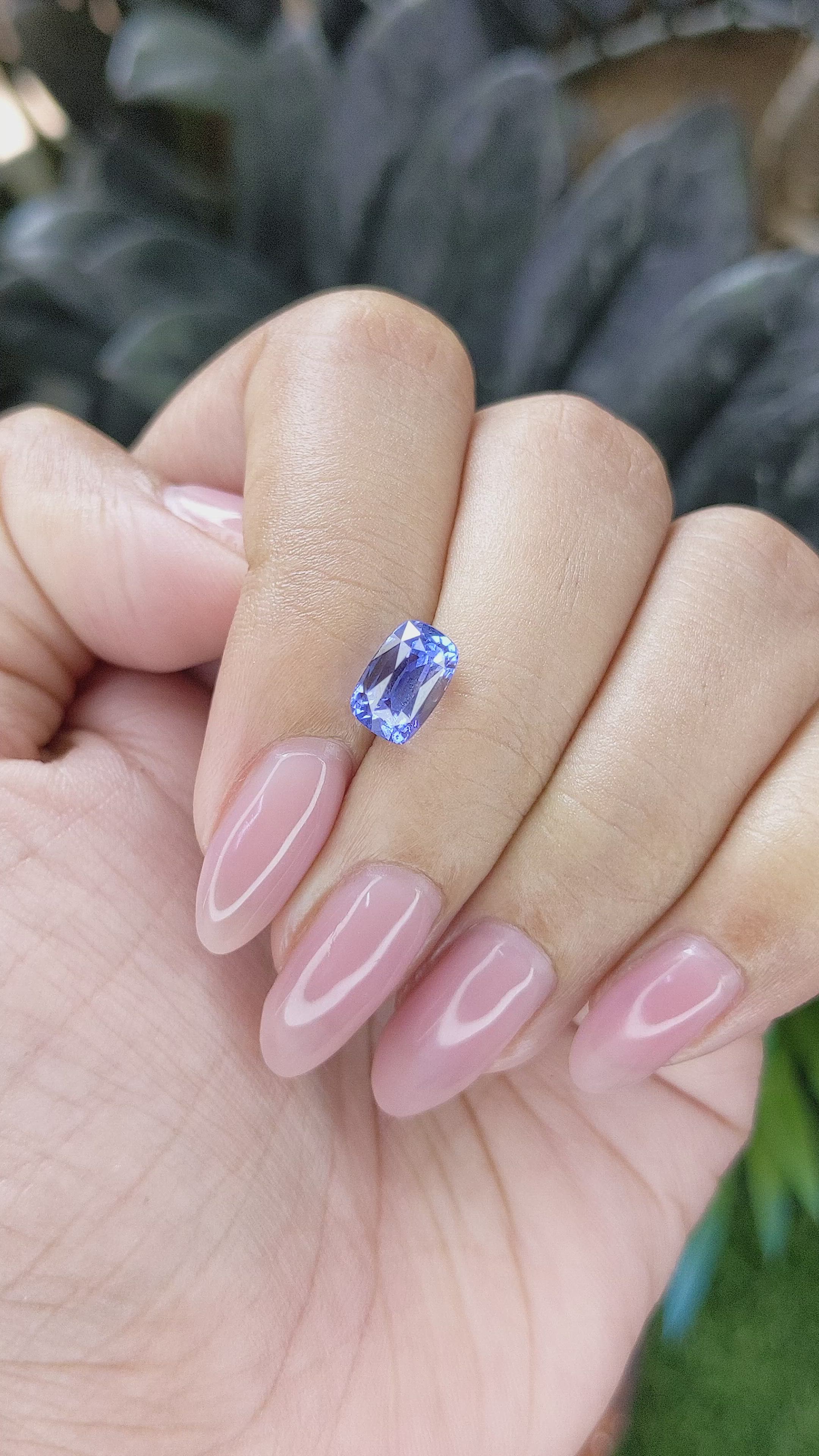 2.62 Ct. Blue Sapphire from Ceylon (Sri Lanka) Size Video