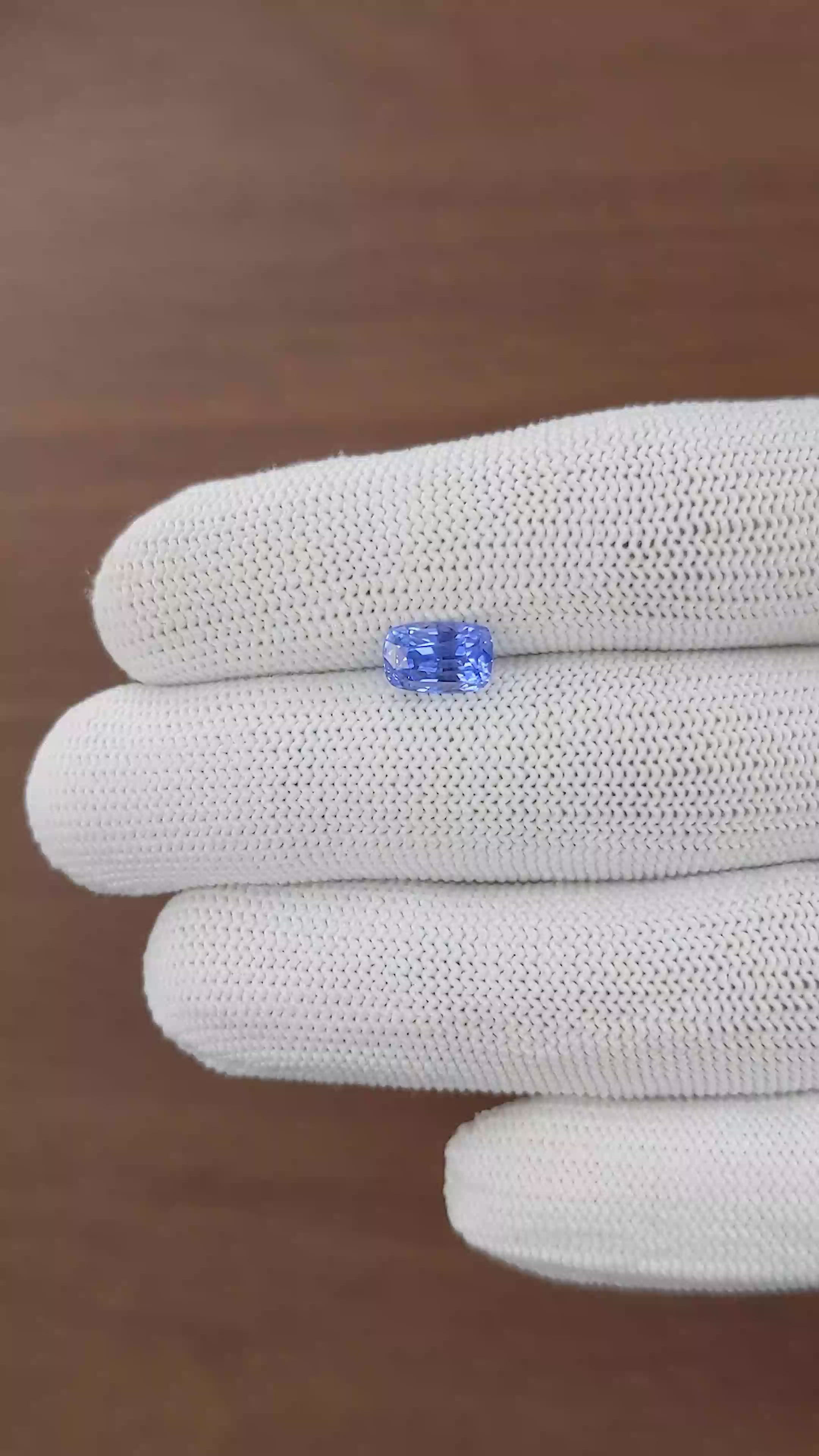 2.62 Ct. Blue Sapphire from Ceylon (Sri Lanka) Size Video