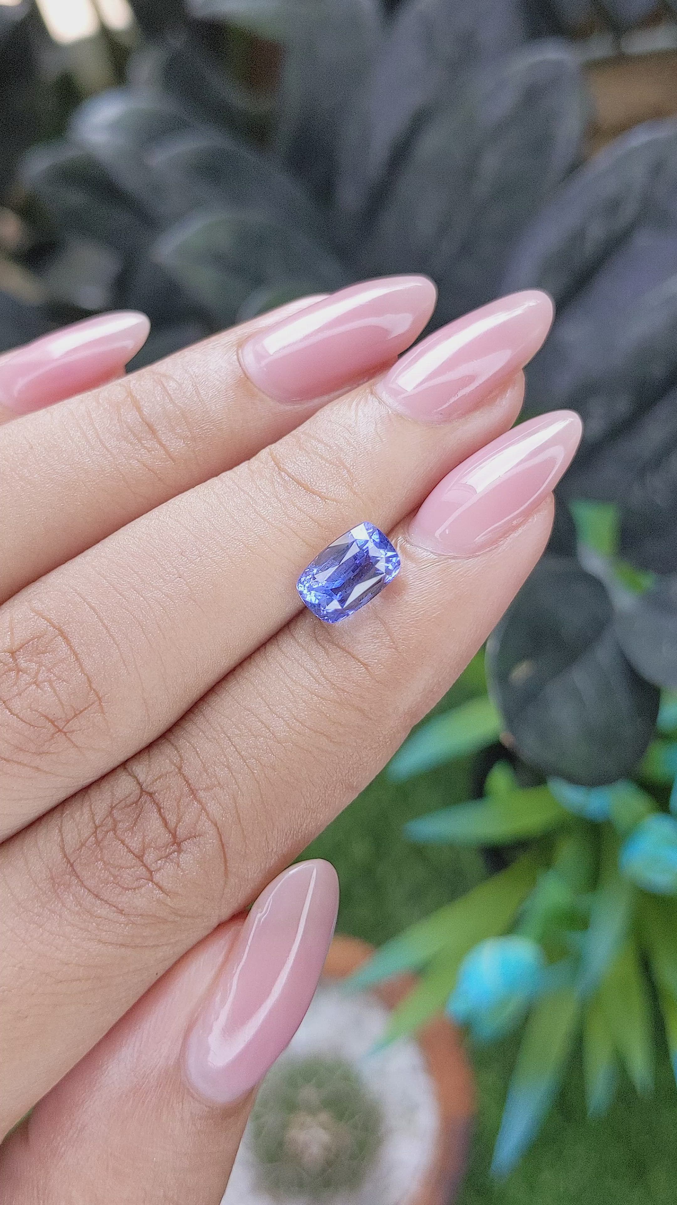 2.62 Ct. Blue Sapphire from Ceylon (Sri Lanka) Size Video