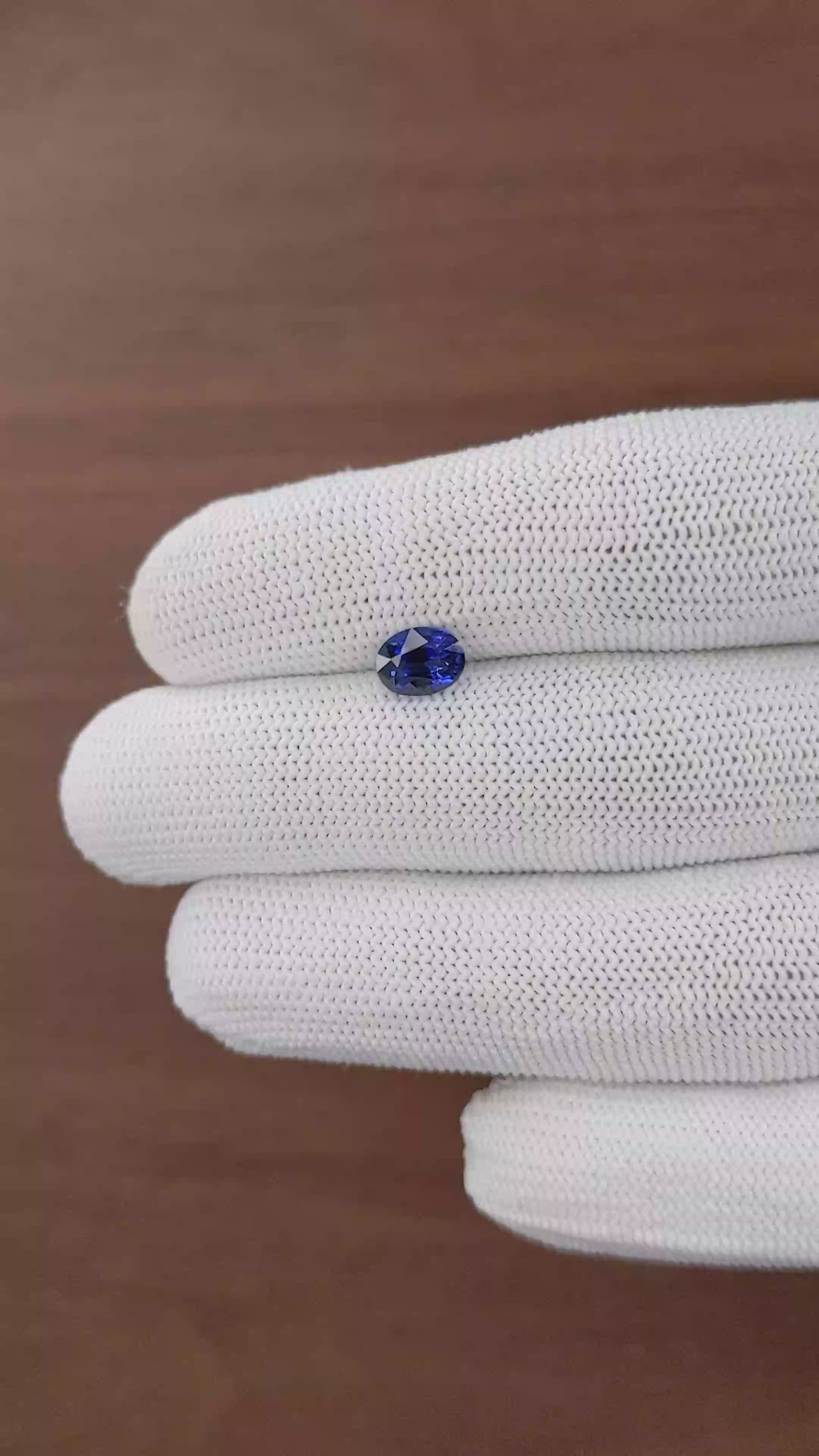 1.61 Ct. Blue Sapphire from Madagascar Size Video