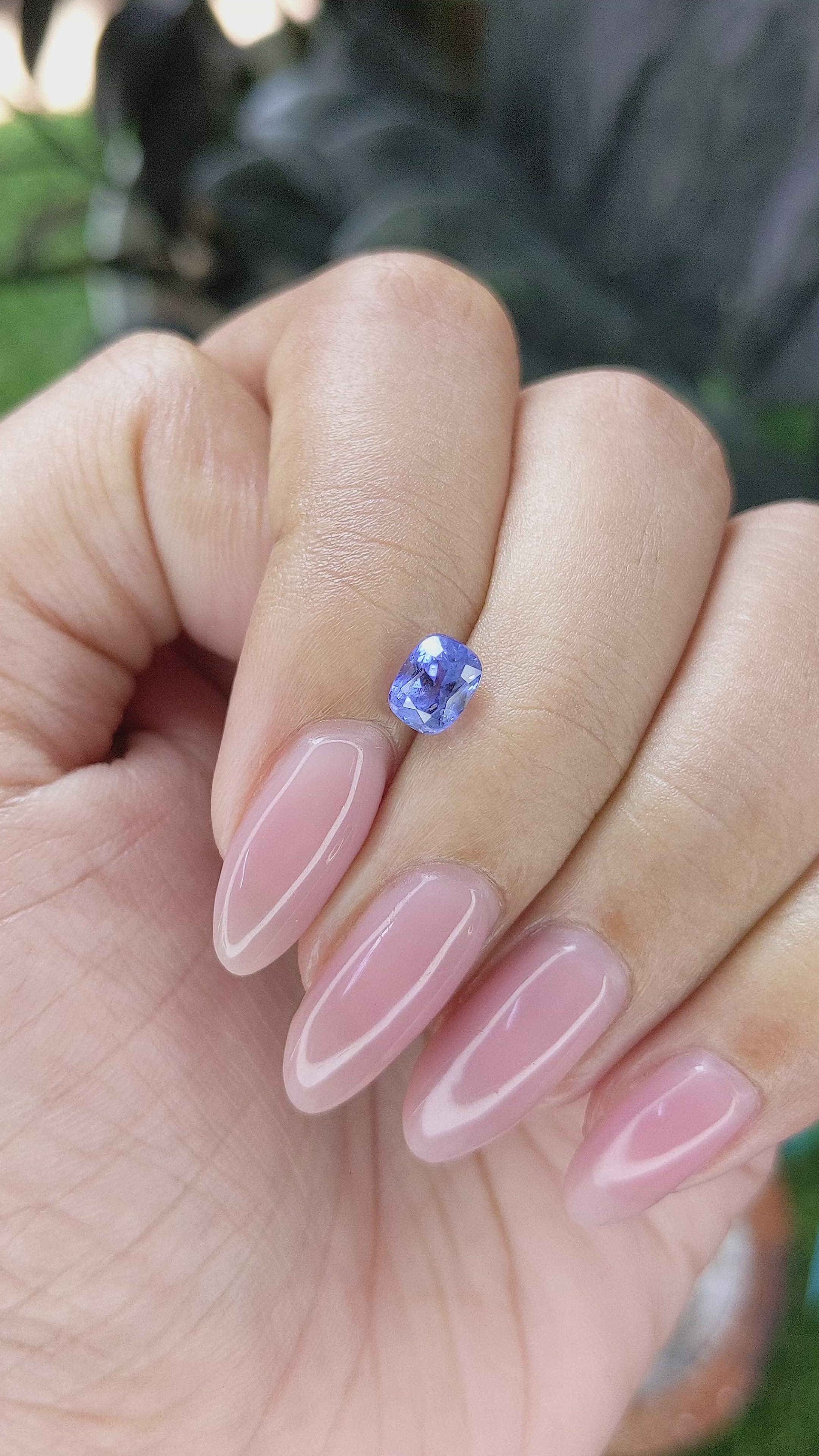 1.06 Ct. Blue Sapphire from Ceylon (Sri Lanka) Size Video