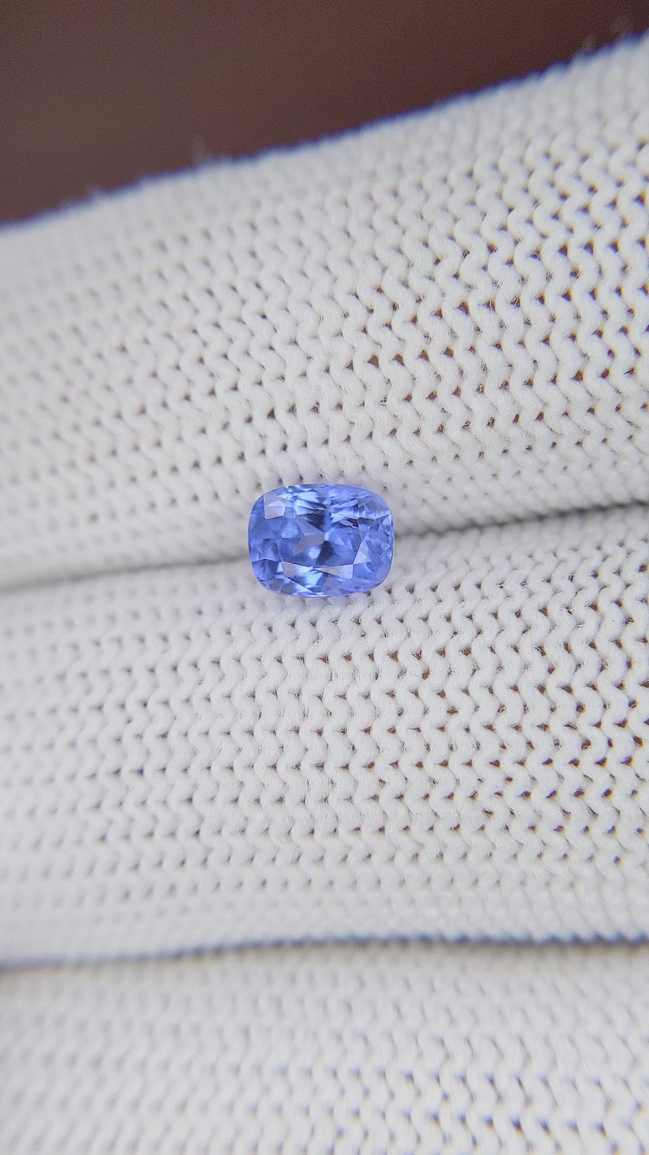 1.06 Ct. Blue Sapphire from Ceylon (Sri Lanka) Size Video