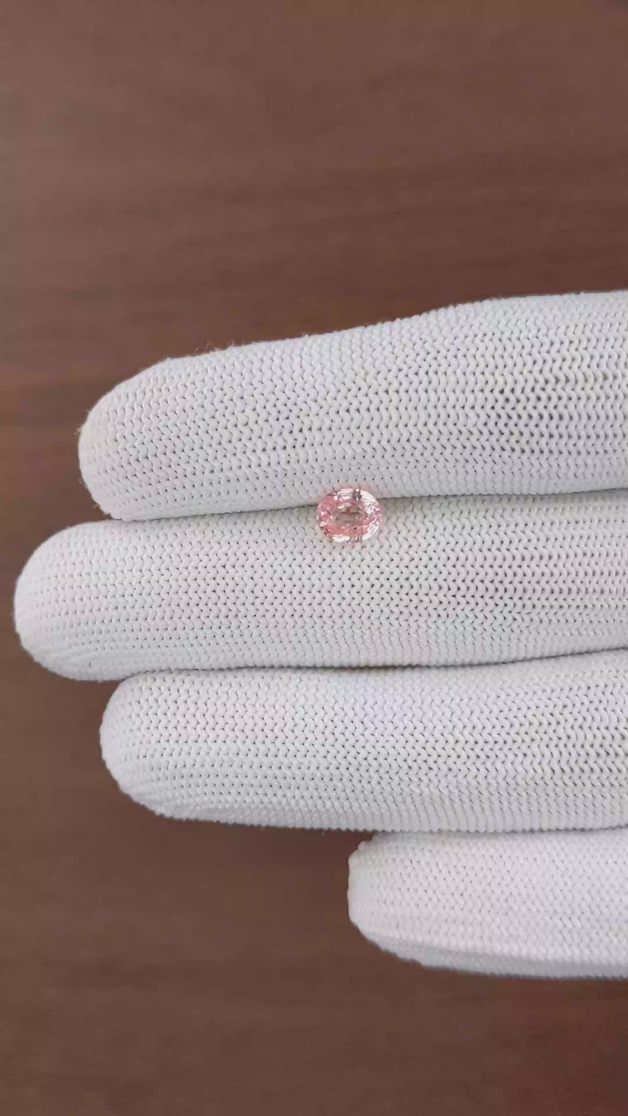 1.30 Ct. Pink Sapphire from Ceylon (Sri Lanka) Size Video