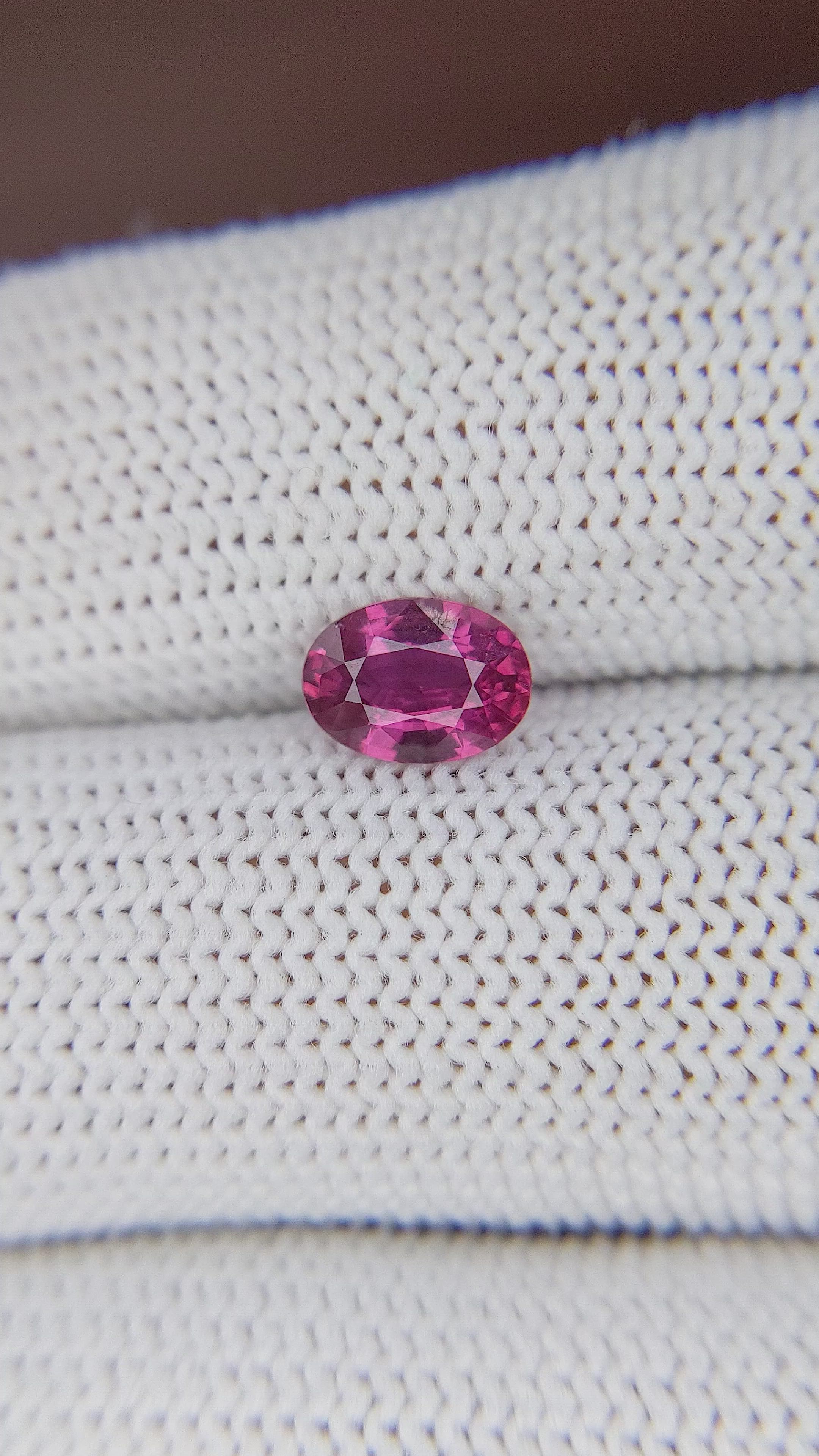 1.13 Ct. Pink Sapphire from Tanzania Size Video