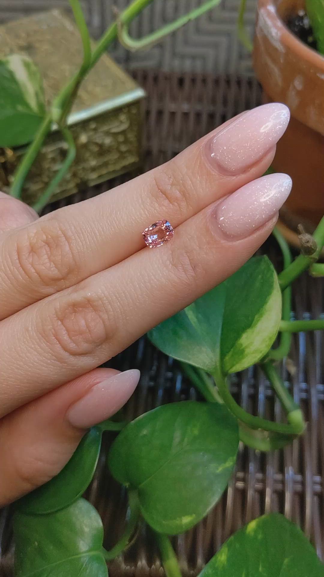 1.10 Ct. Padparadscha Sapphire from Madagascar Size Video
