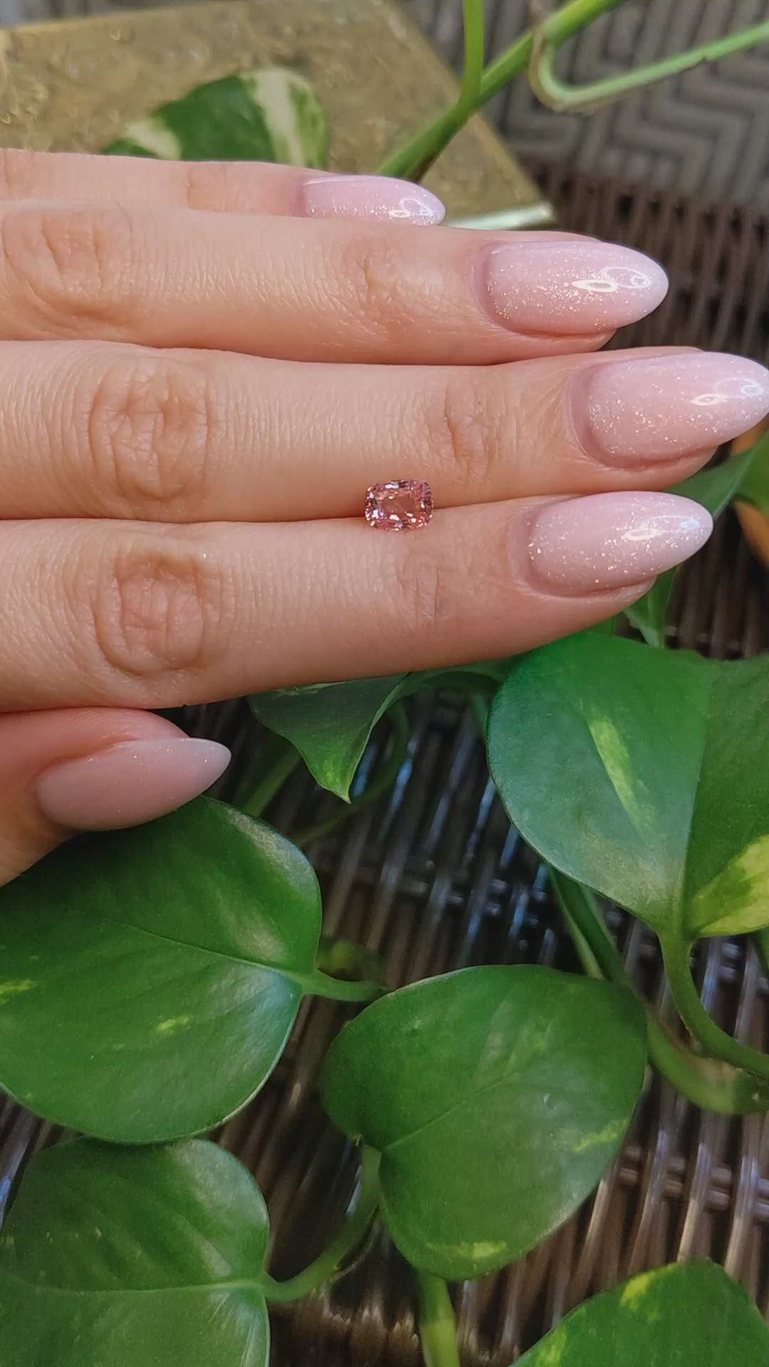1.10 Ct. Padparadscha Sapphire from Madagascar Size Video